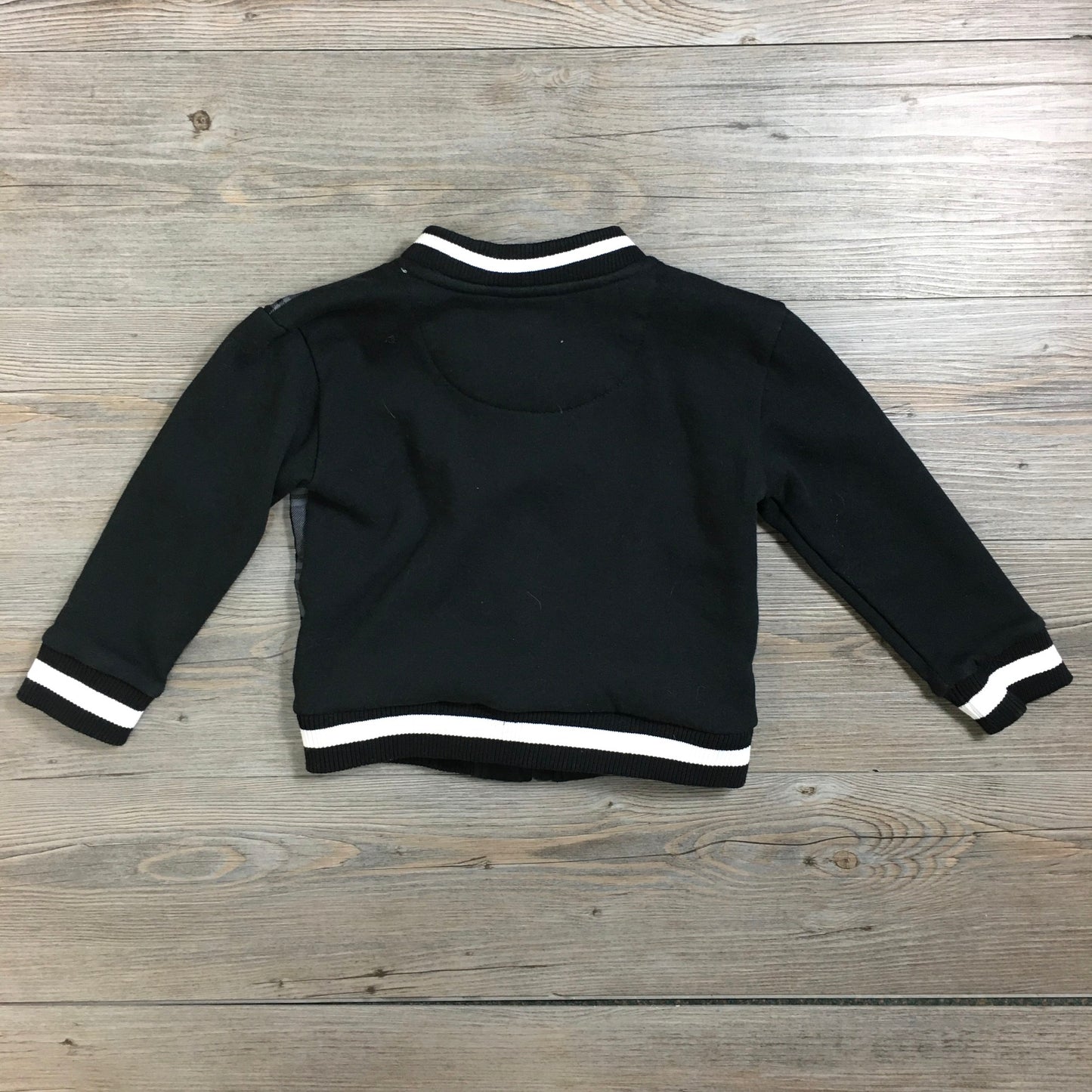 Black Three Likes Jacket Zipper, 3Y