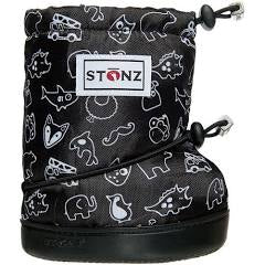 Black Stonz Booties - Print, Medium