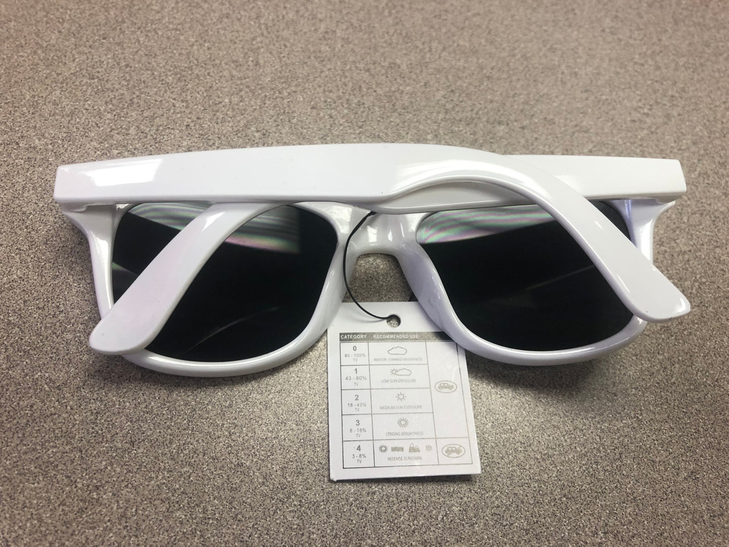 White Glossy Sunglasses - NEW!, 4-7 Years