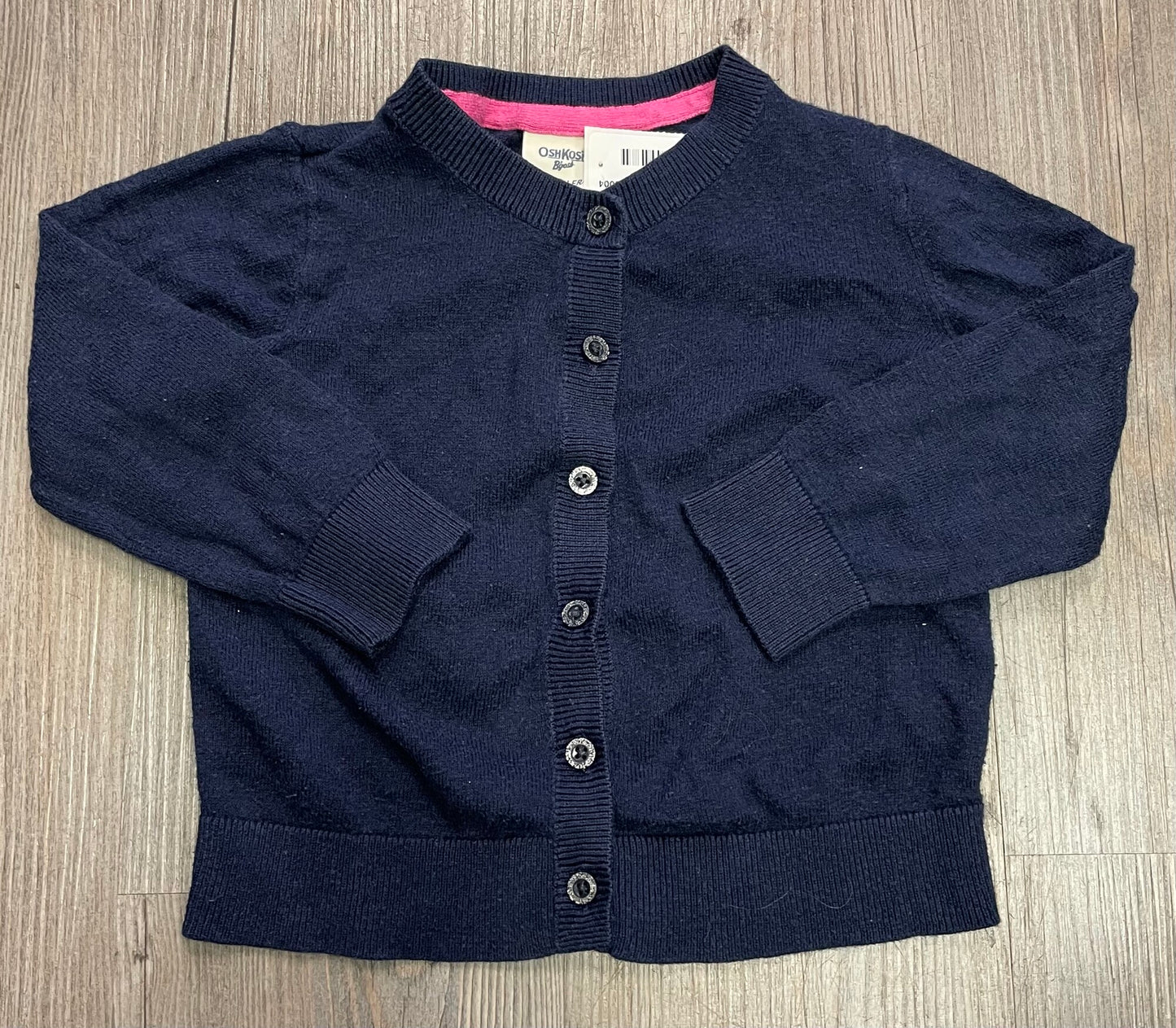Navy Oshkosh Cardigan, 2Y