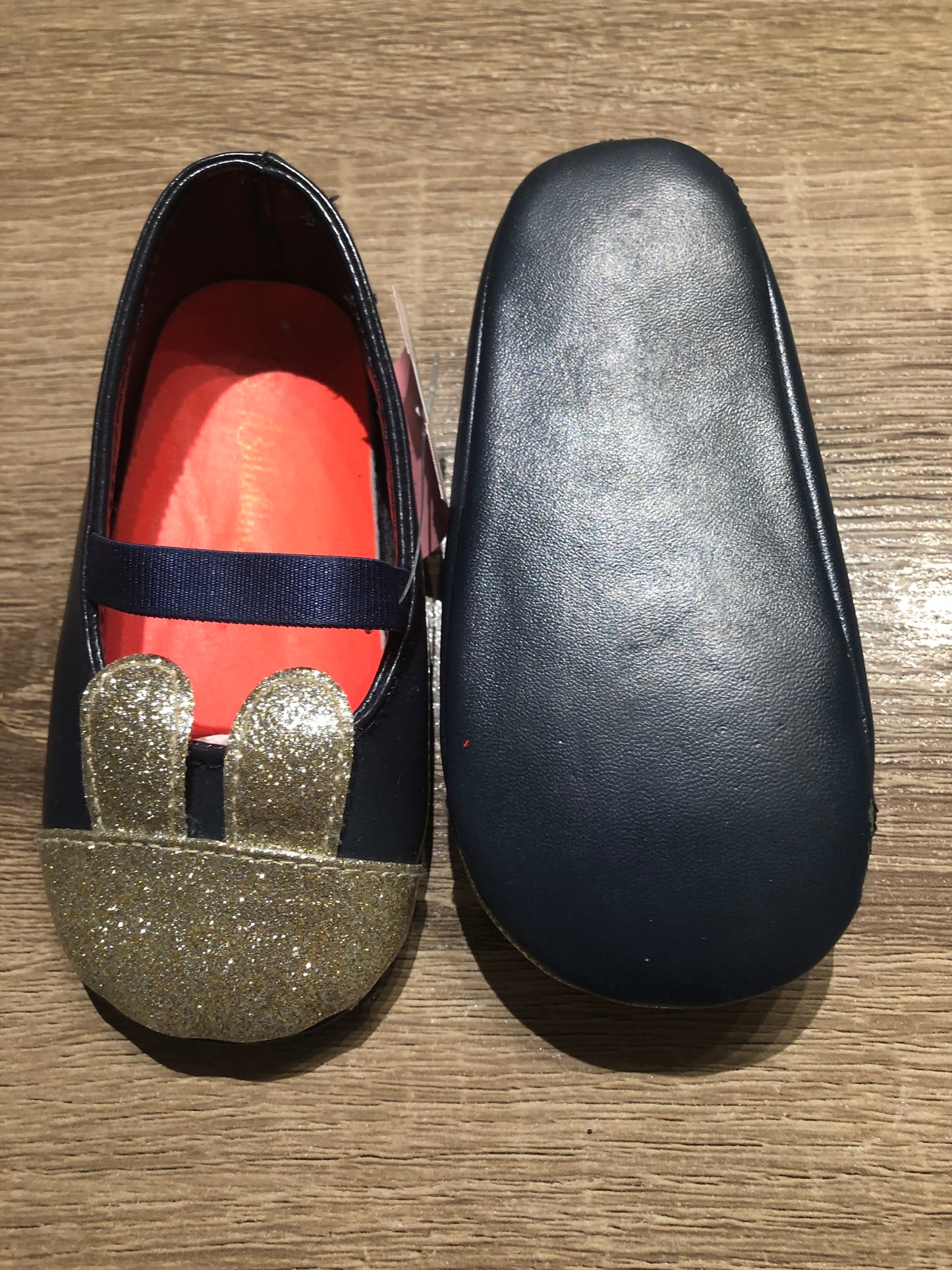 Navy Billieblush Flat Shoes, 6T