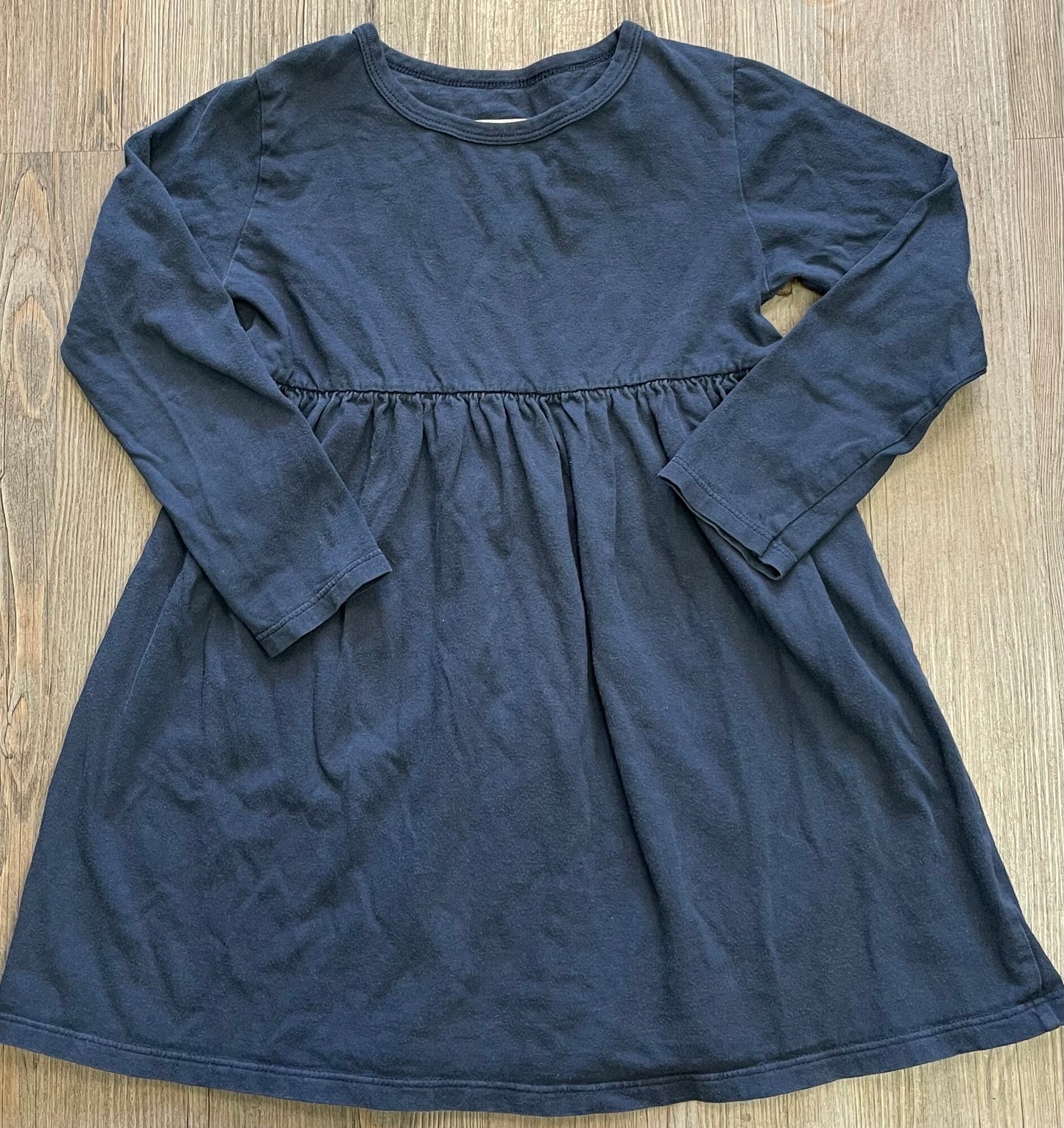 Navy Mini Mioche Dress LS, 7Y