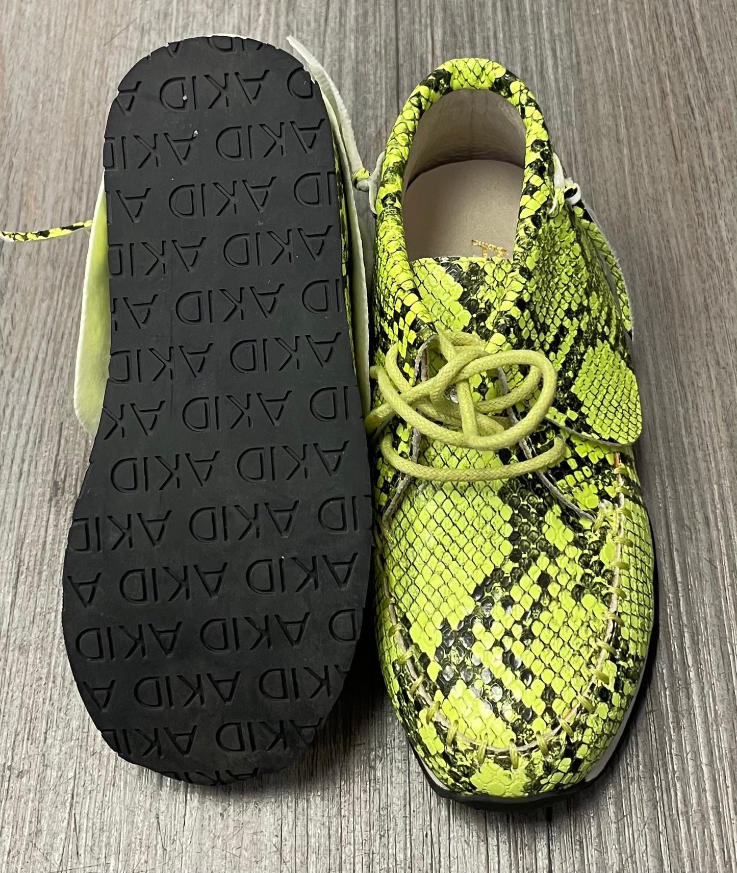 Lime Akid Moccassin Shoes, 11Y