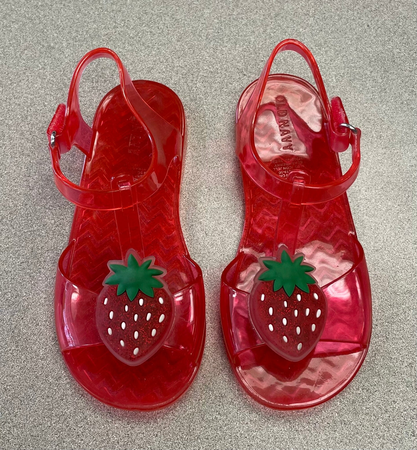 Red Old Navy Jelly Sandals, 9T