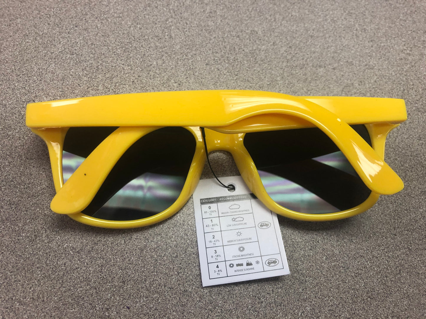 Yellow Glossy Sunglasses - NEW!, 4-7 Years