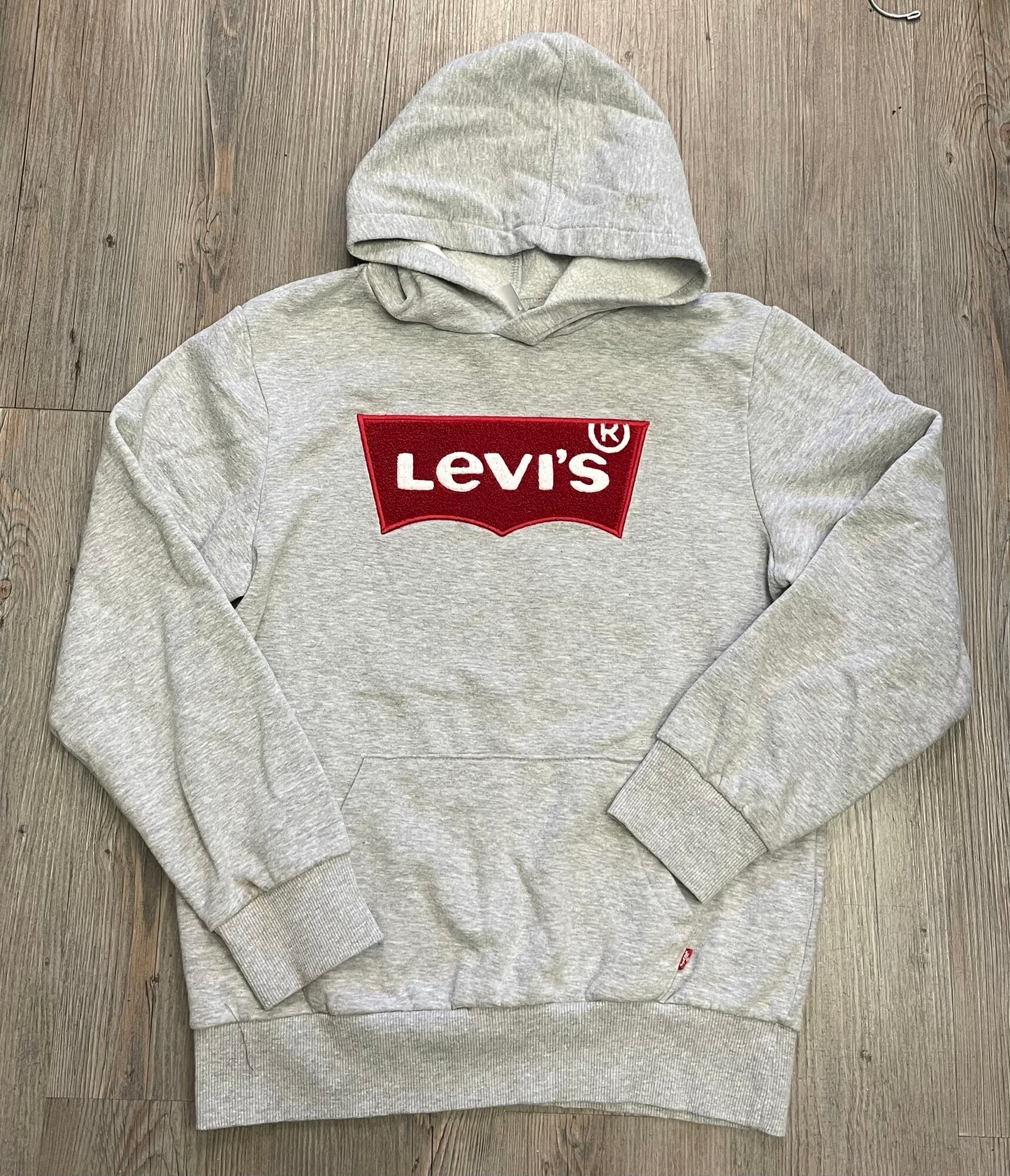 Grey Levis Pullover Hoodie, 12-13Y