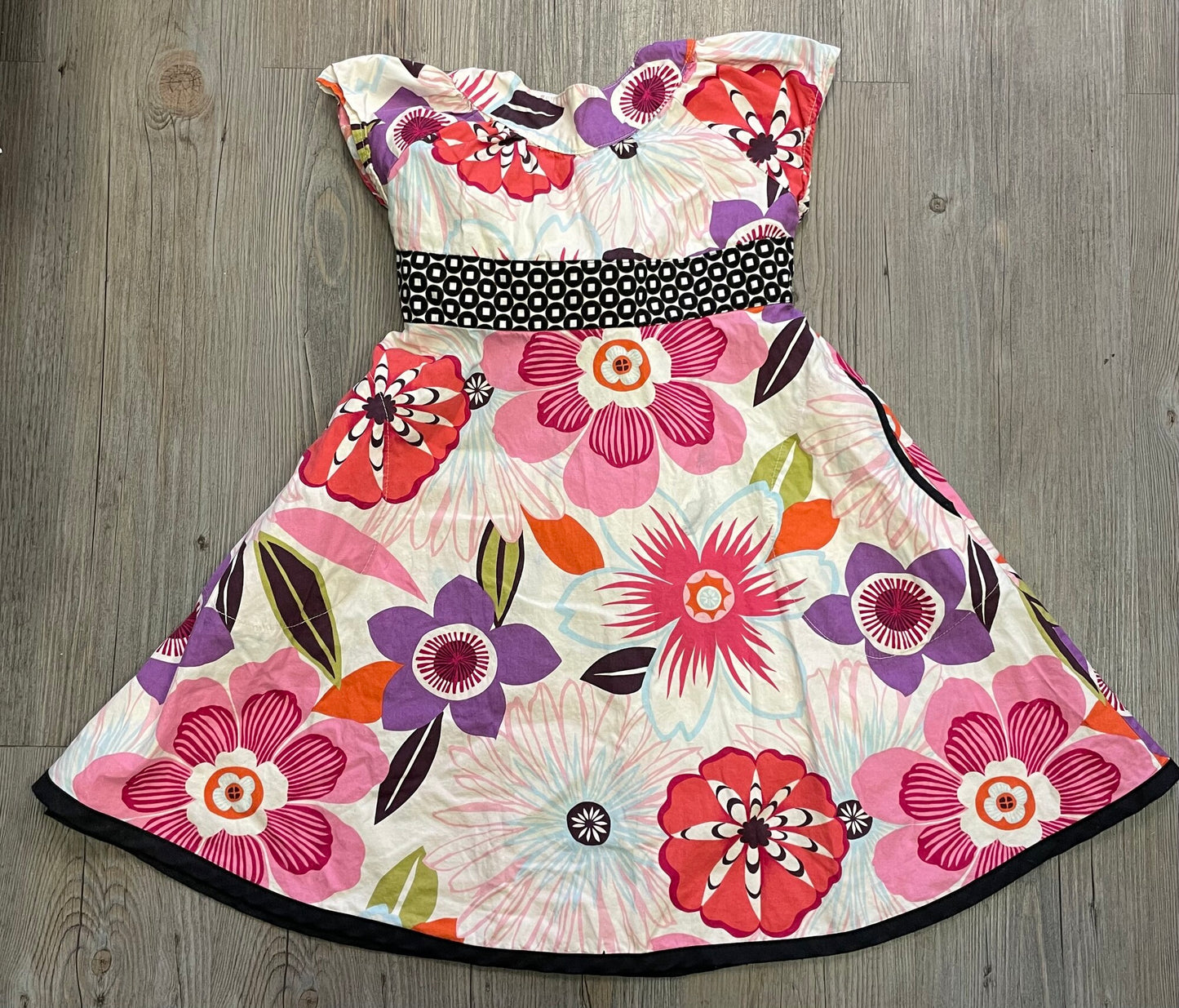 Multi Redfish Kids Dress, 4Y