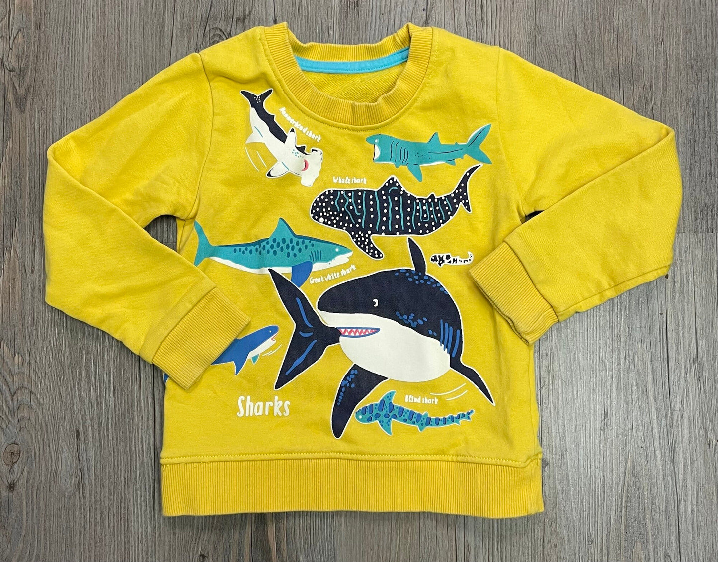Multi Sharks Sweatshirt, 2Y