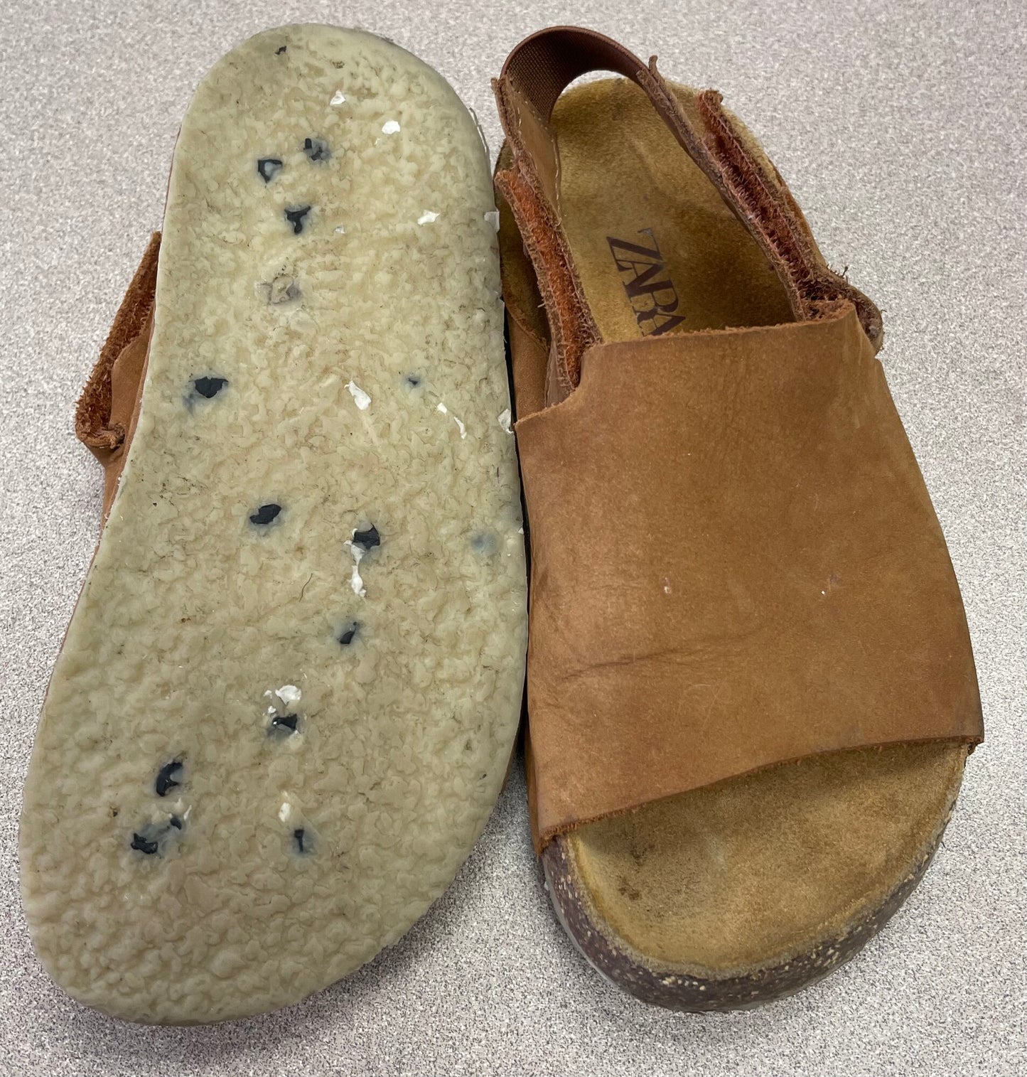 Brown Zara Leather Sandals, 9T