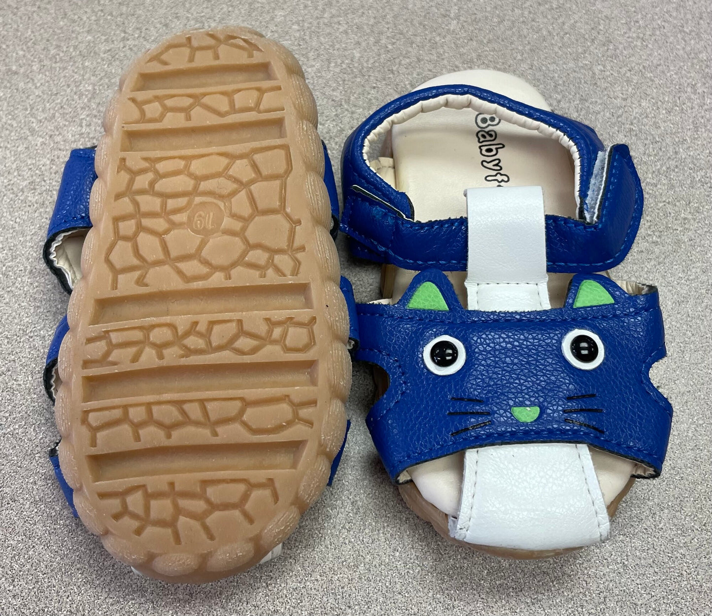 Blue Baby Feet Sandals, 4T