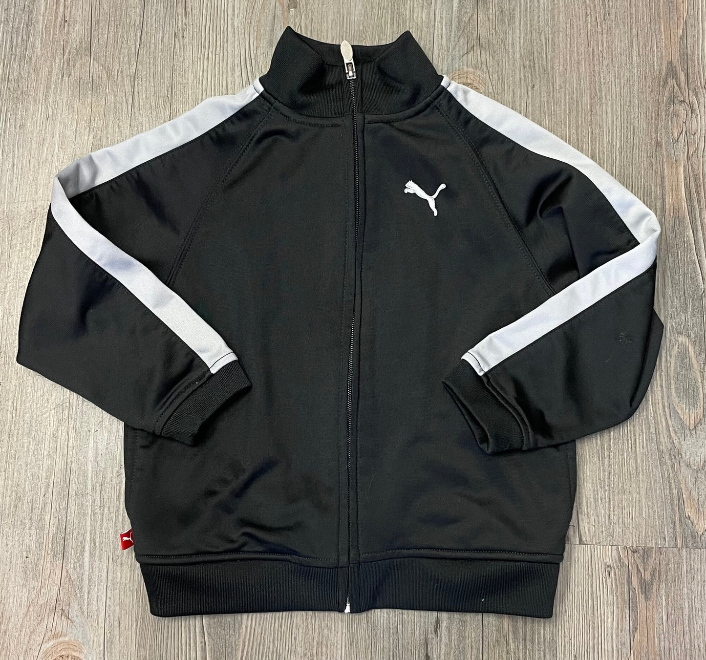 Black Puma Zip Active Jacket, 3Y