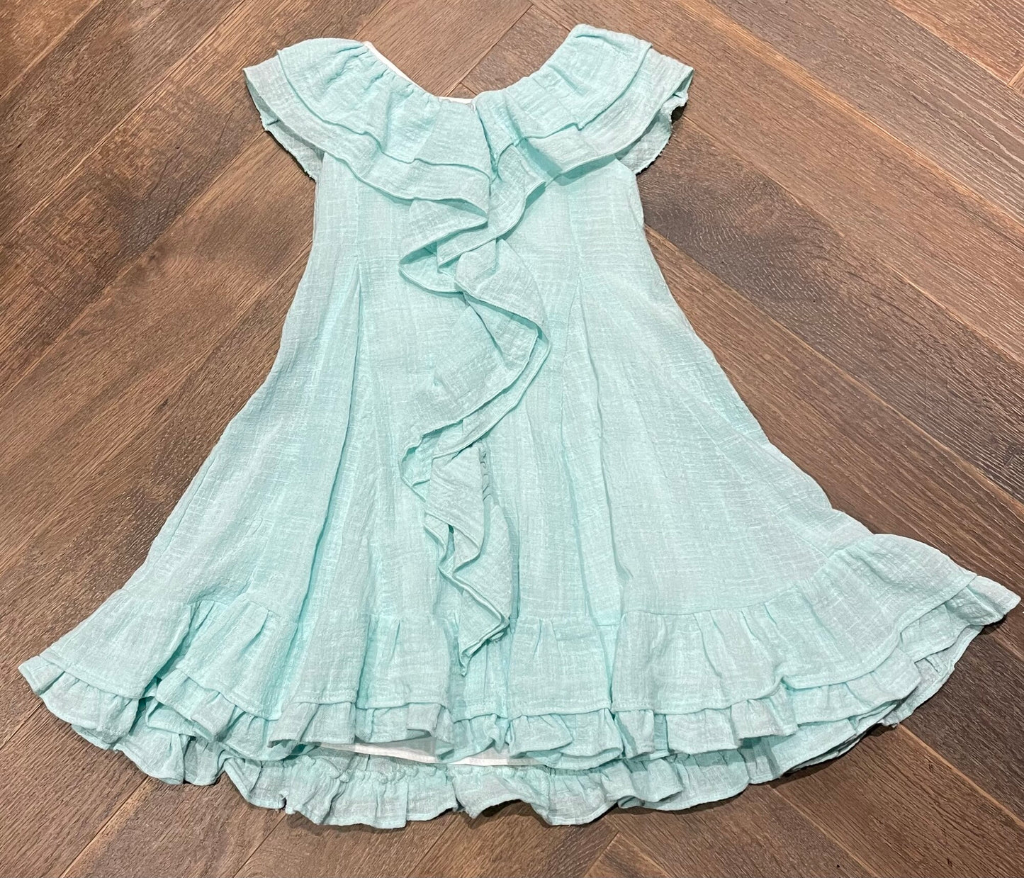 Blue Vignette Dress, 4Y