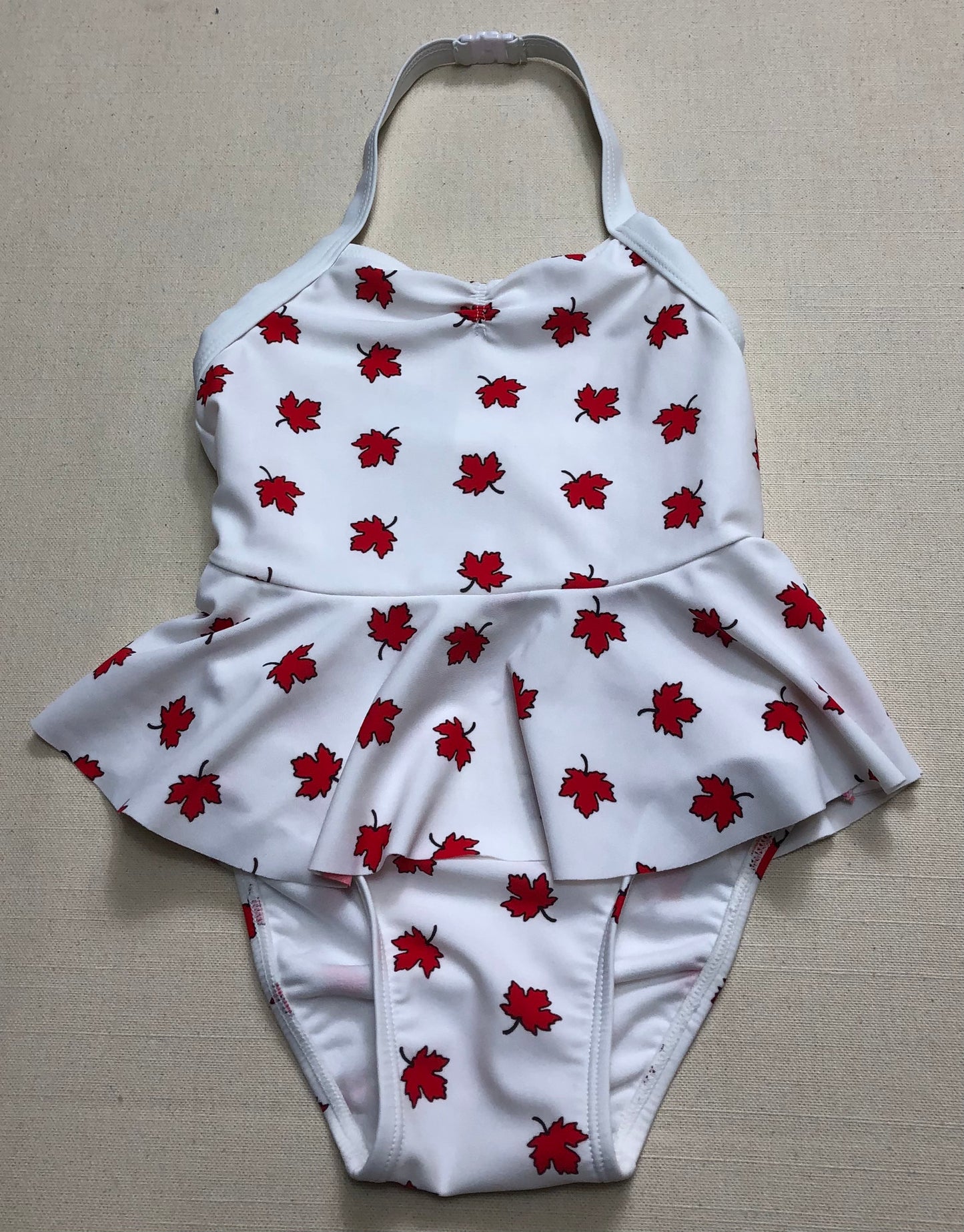 Red/whit Old Navy Bathingsuit, 3Y