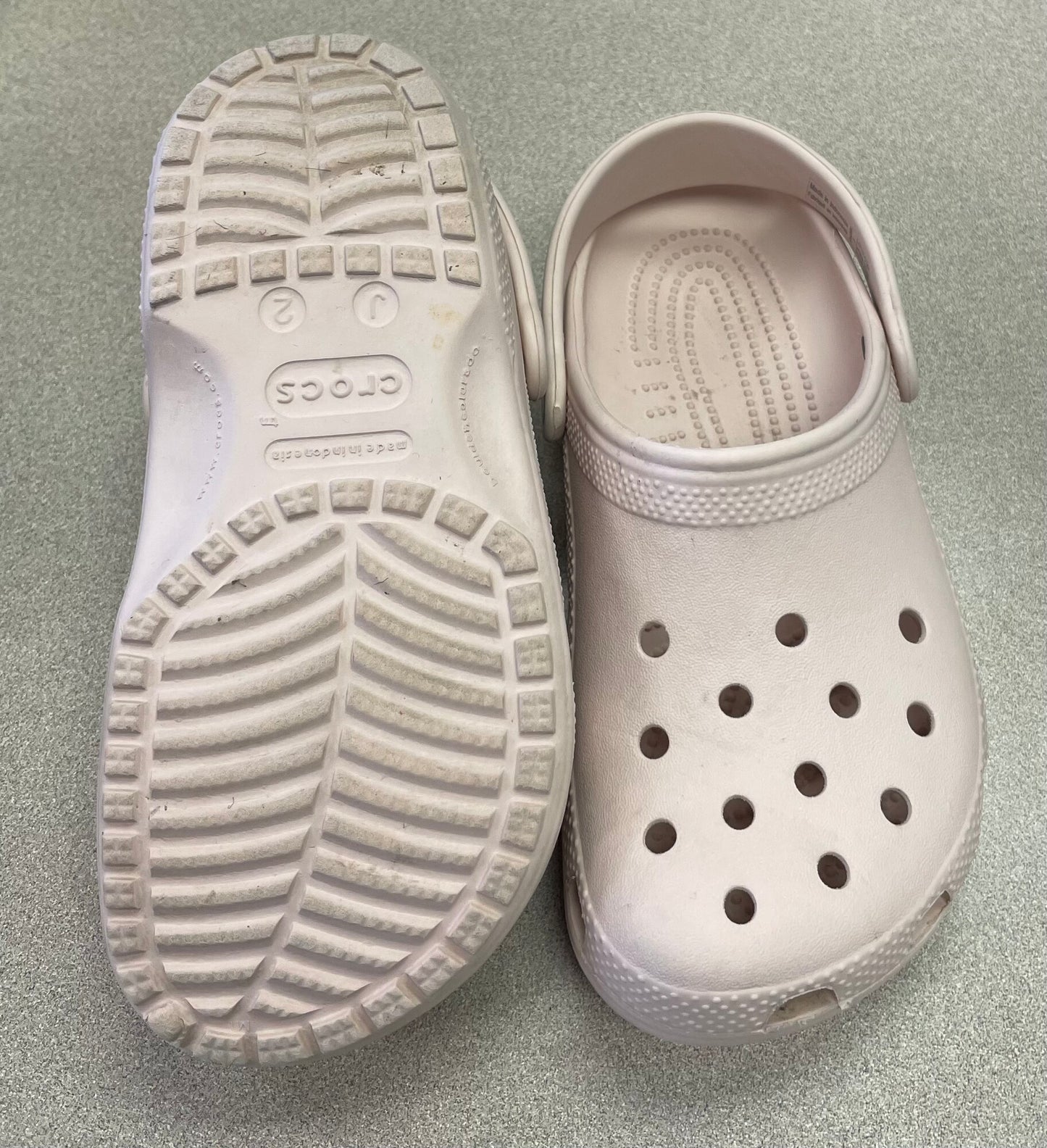 Blush Crocs Clog, 2Y