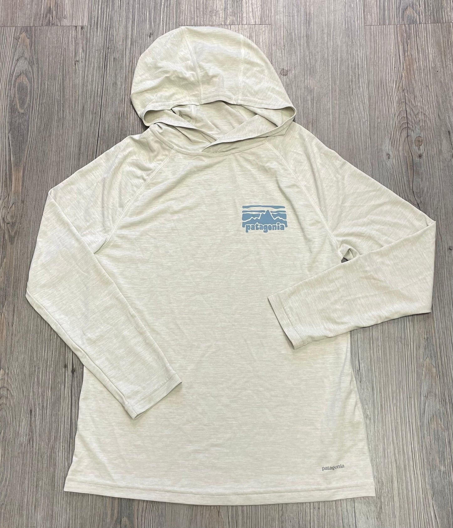 Beige Patagonia Hooded LS, 10Y