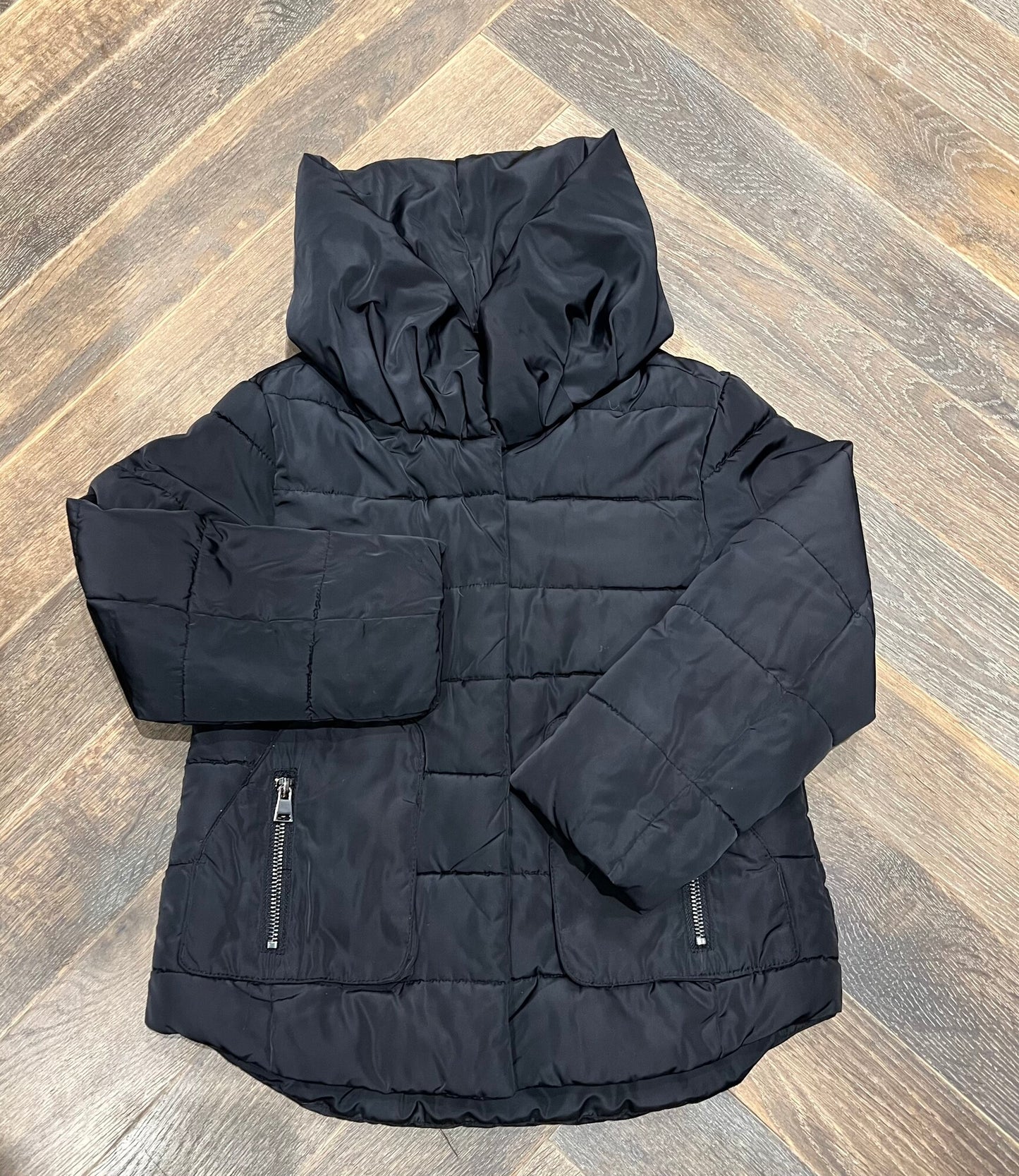 Black Zara Puffer Jacket, 5-6Y