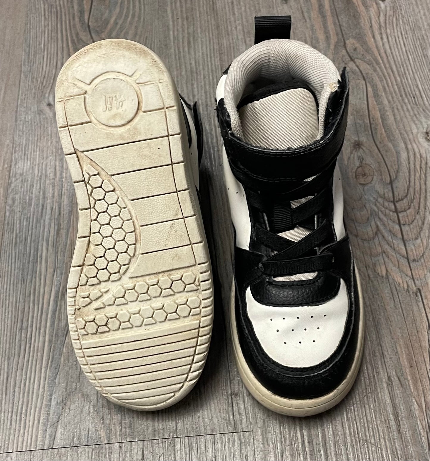 Blk/whit H&M Hightop Shoes, 11Y