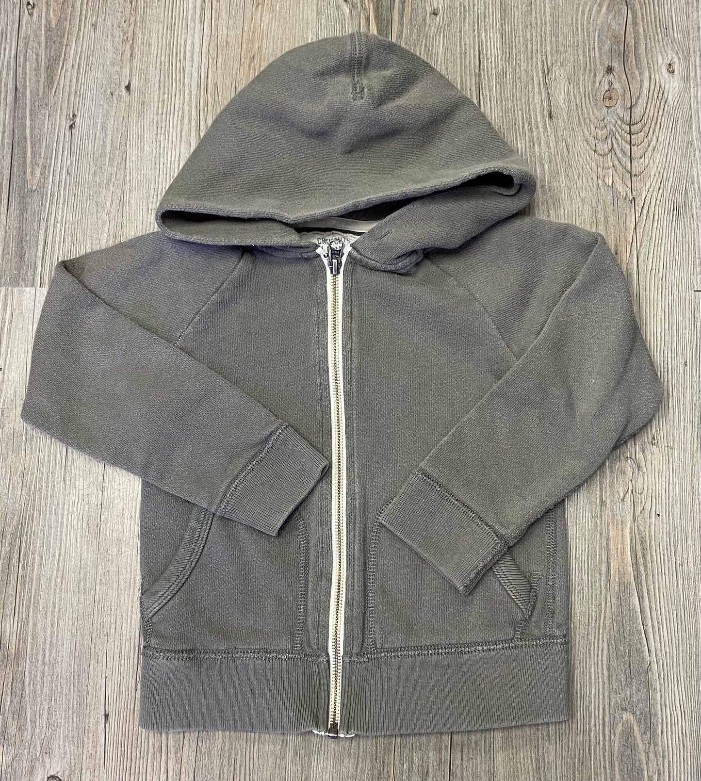 Grey Crewcuts Zip Hoodie, 4-5Y