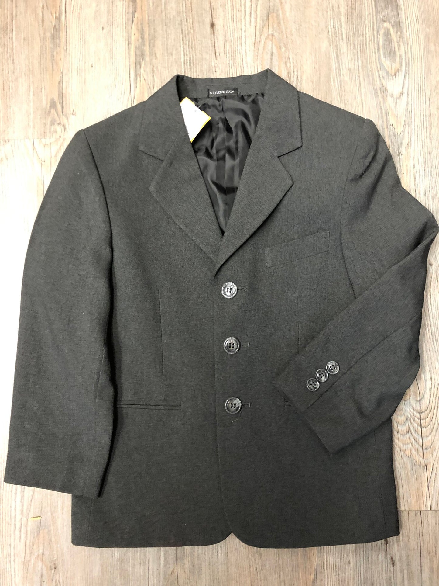 Charcoal Styled In Italy Blazer, 6Y