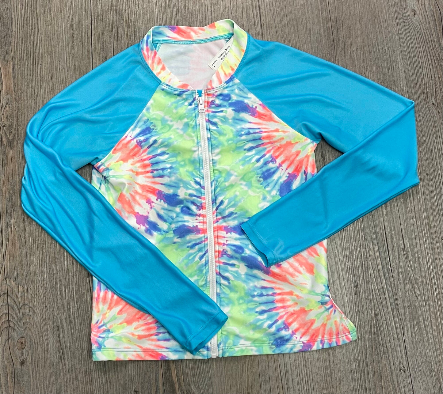 Tiedye Rash Guard LS, 7-8Y
