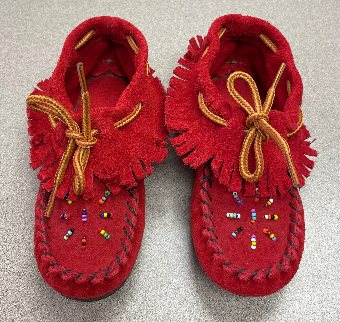 Red Moccasin Shoes, 8T