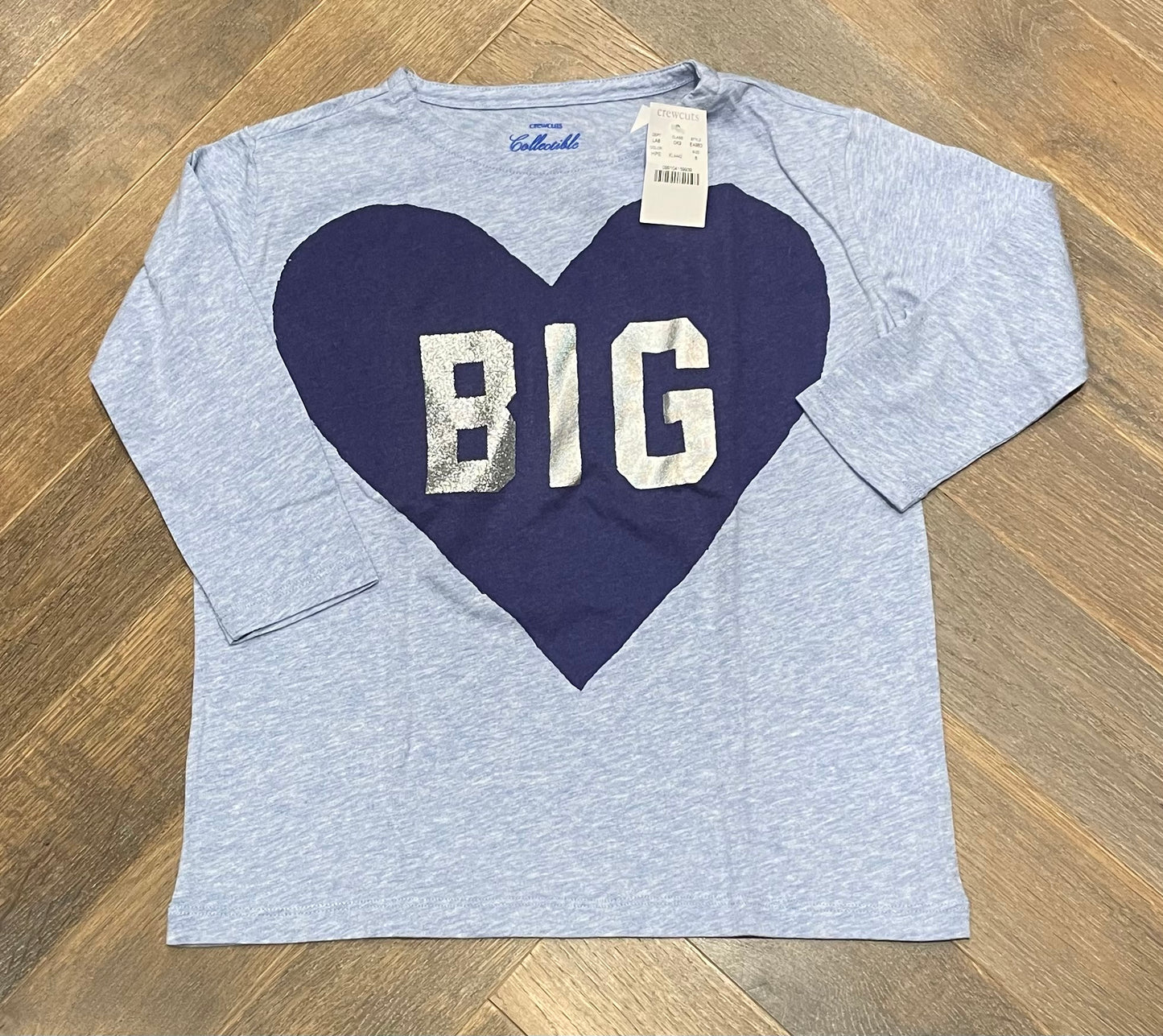 Blue Crewcuts LS Tee, 8Y