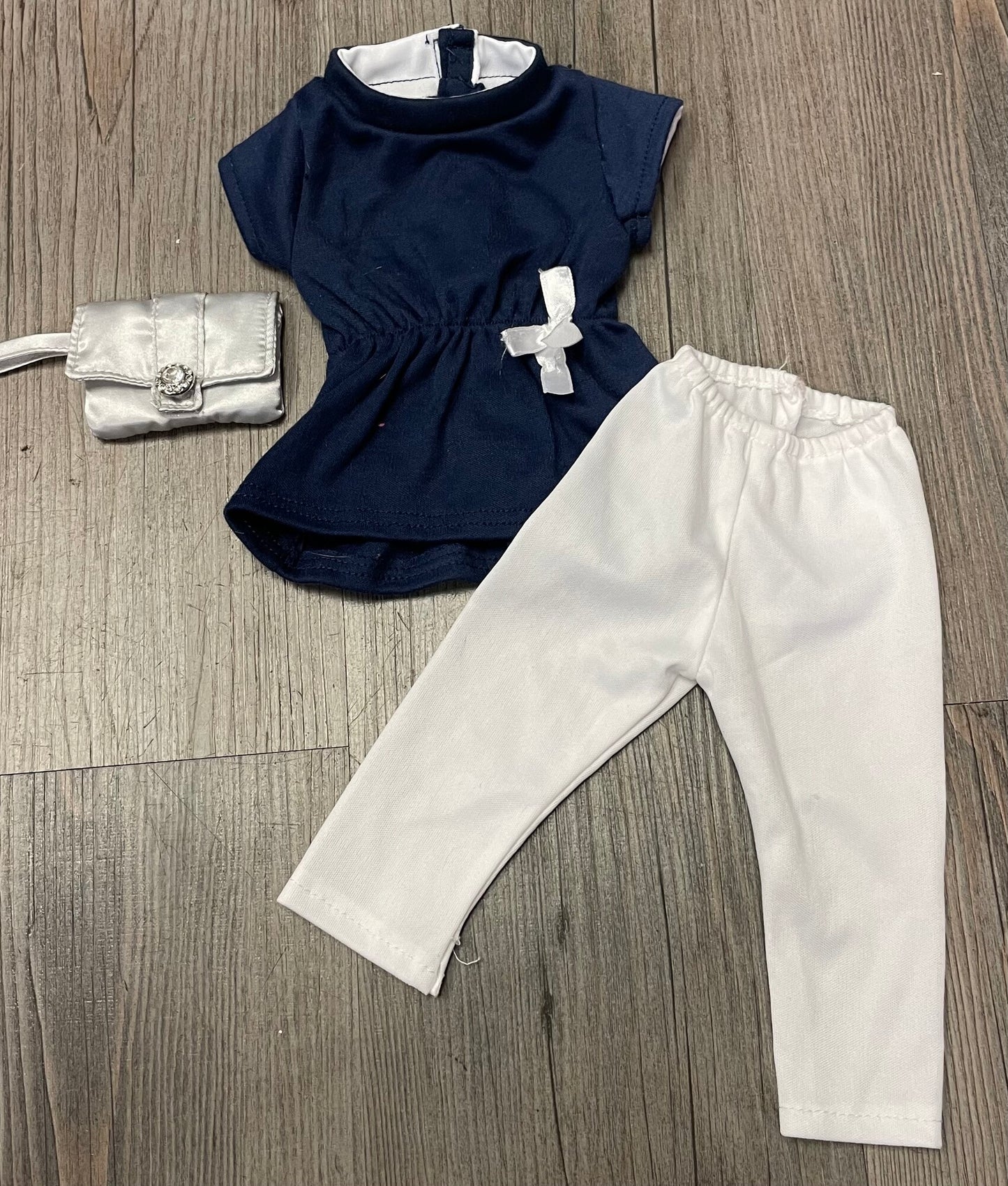 Navy/whi Doll Clothing Set, 18 Inch