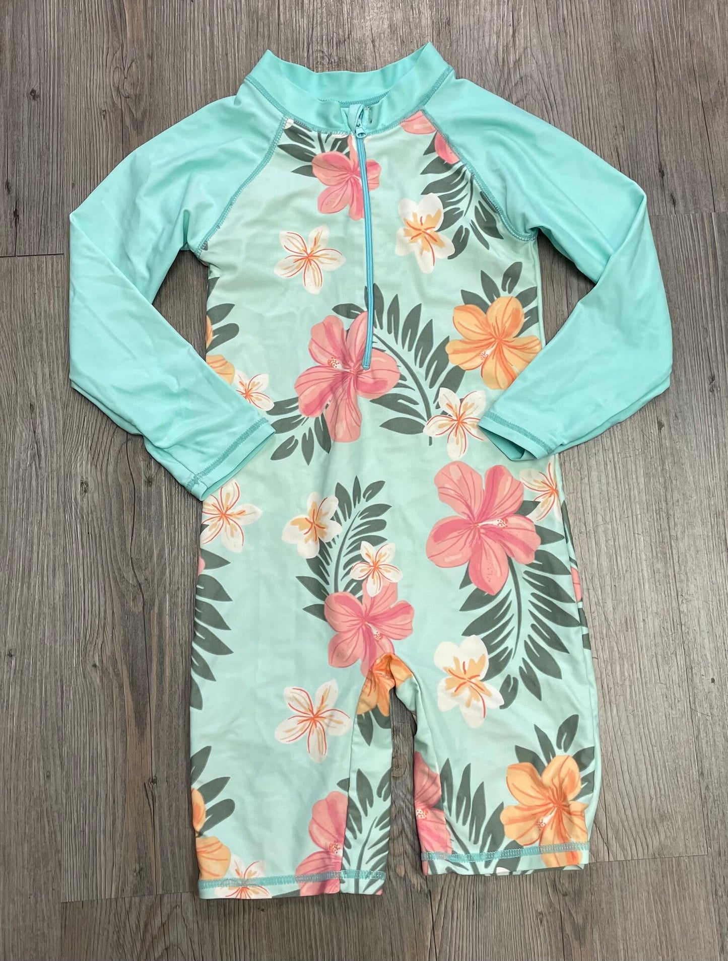 Floral Bathing Suits One Piece, 6-7Y