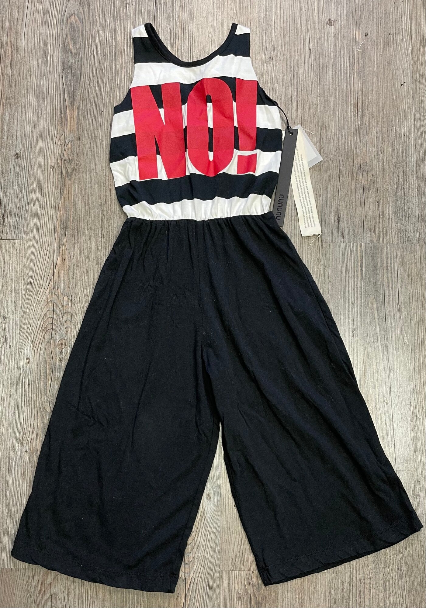 Black NUNUNU Romper Dress, 3-4Y