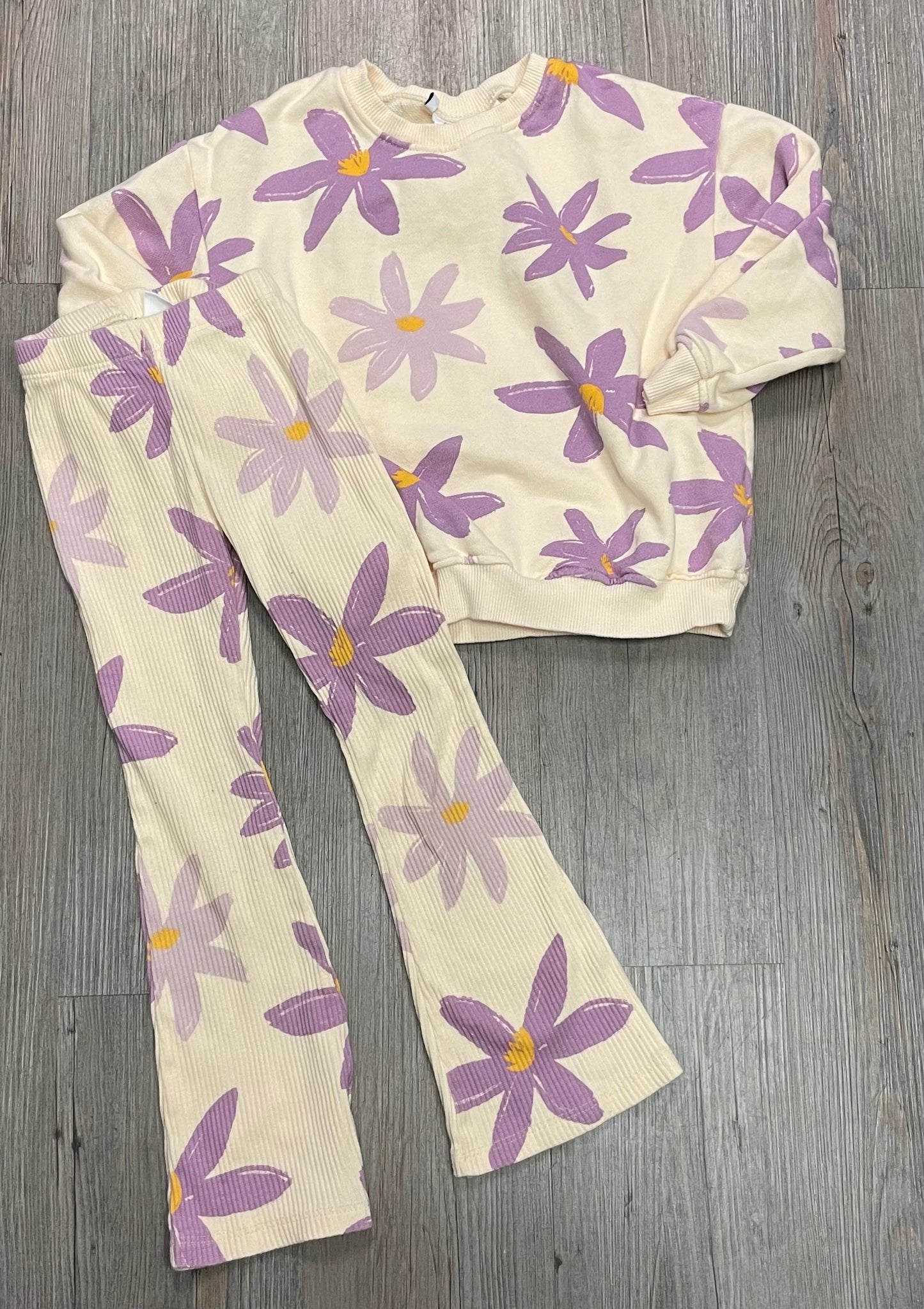 Ivory Zara 2pcs Legging/Sweat S, 6Y