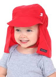 Red SPF 50+ Beach Hat, 0-6M