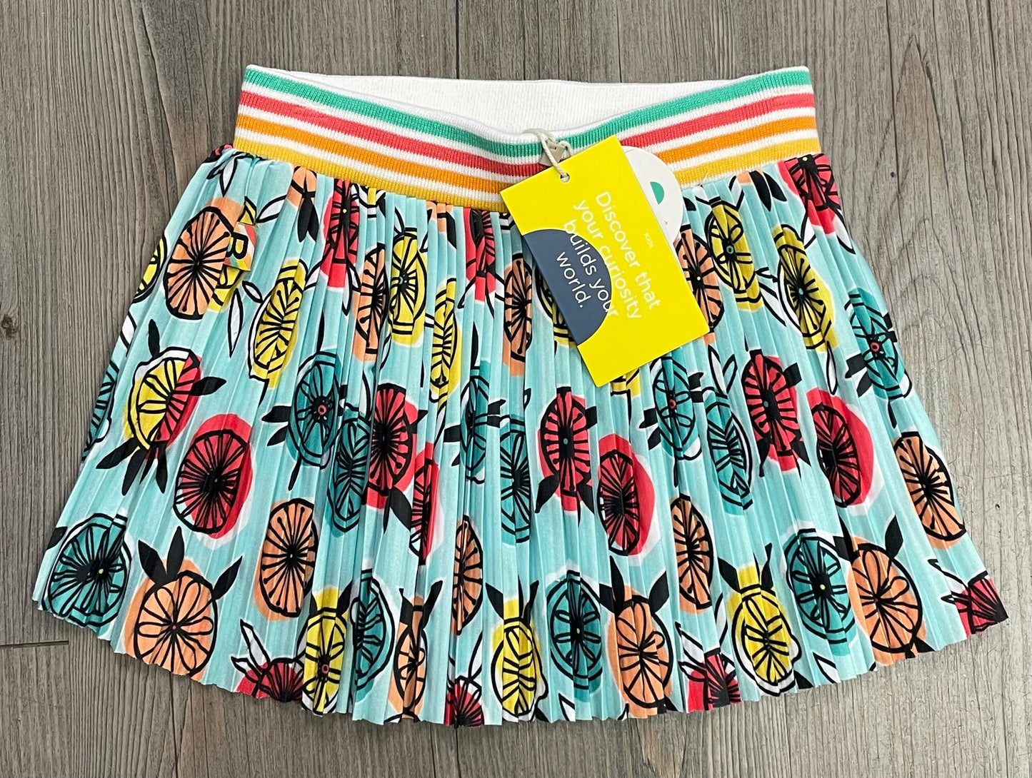 Multi Boboli Pleated Skirt, 4Y