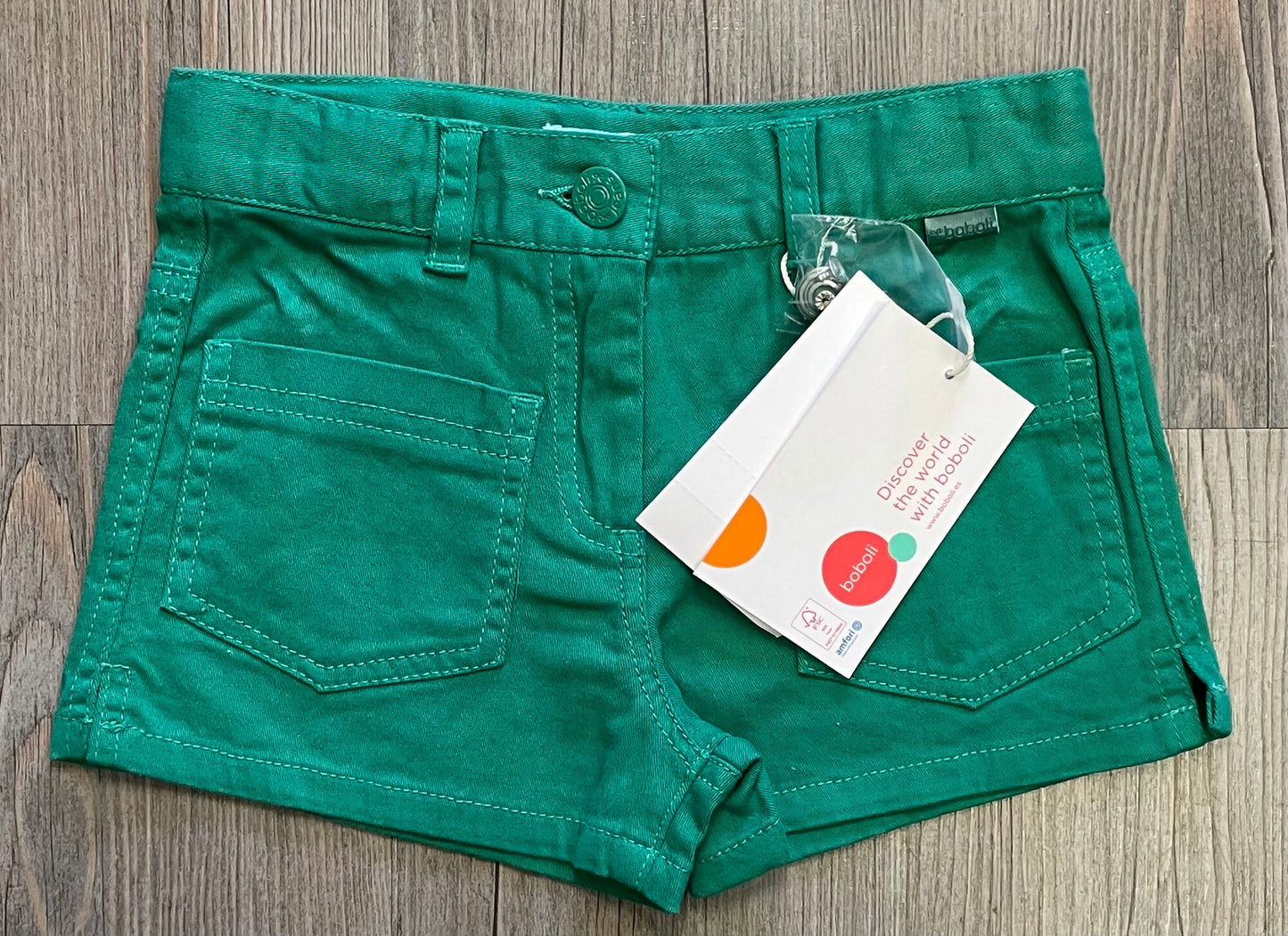 Green Boboli Shorts - 4617, 4Y