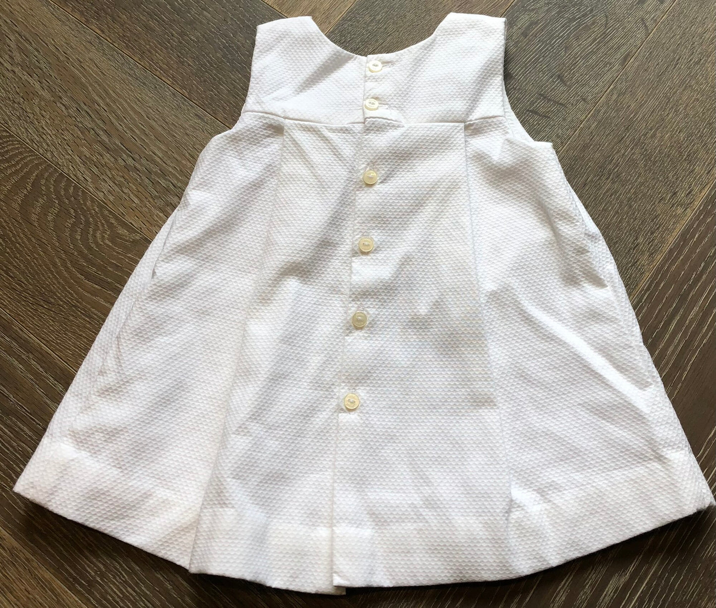 White Jacadi Dress, 6M