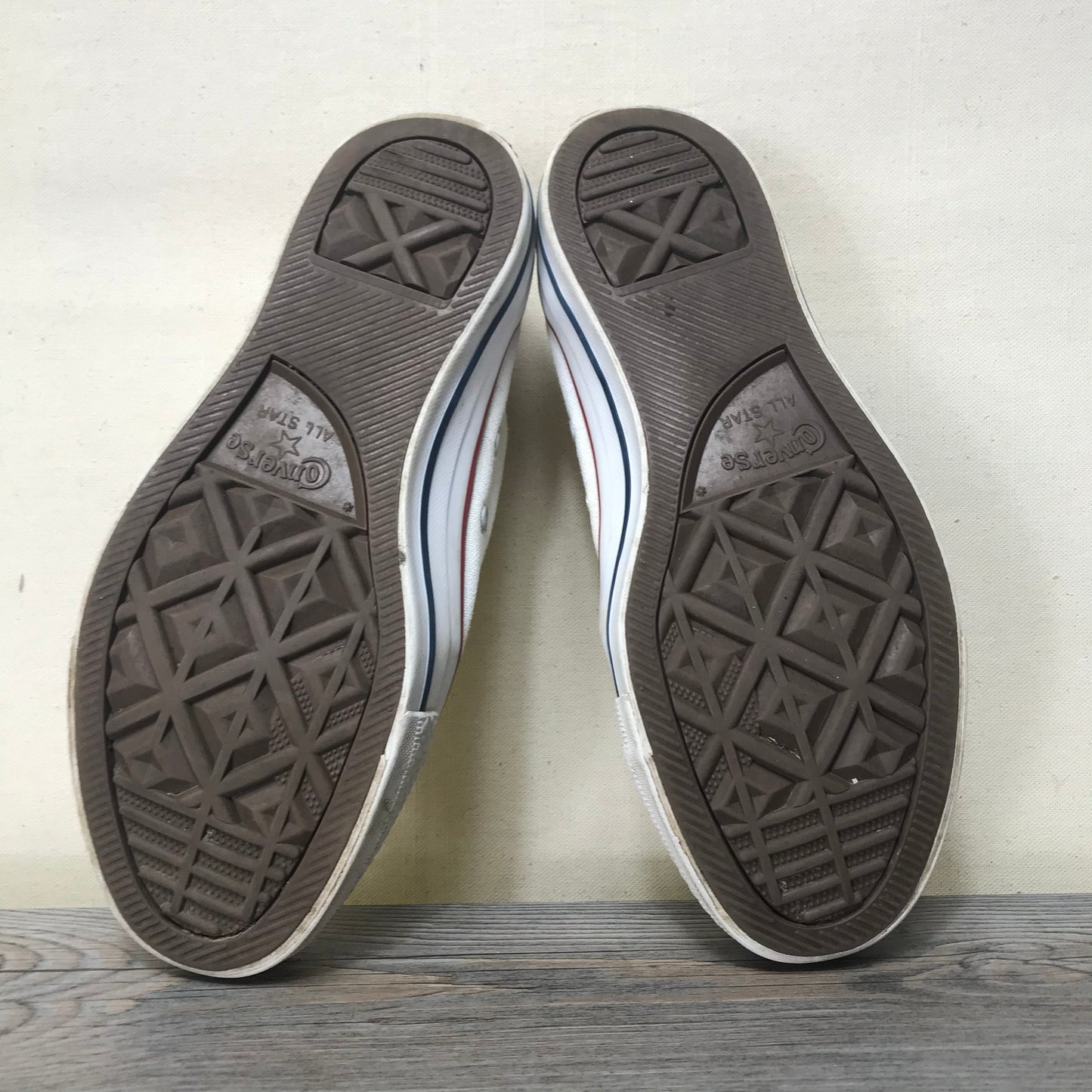 White Converse Shoes, 7Y