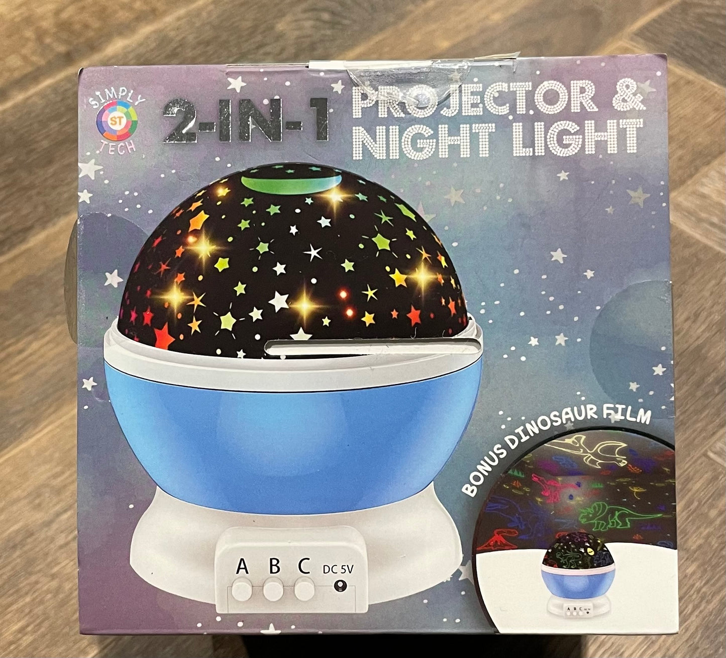 Blue Projector Night Light, NEW