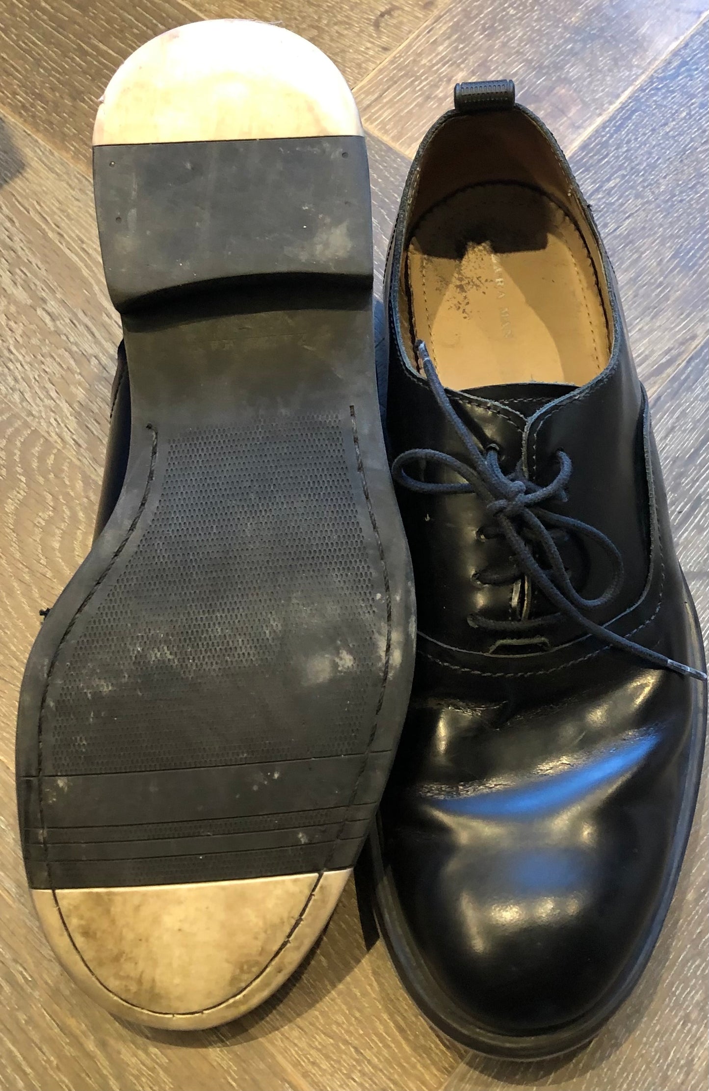 Black Zara Man Shoes, 8Y