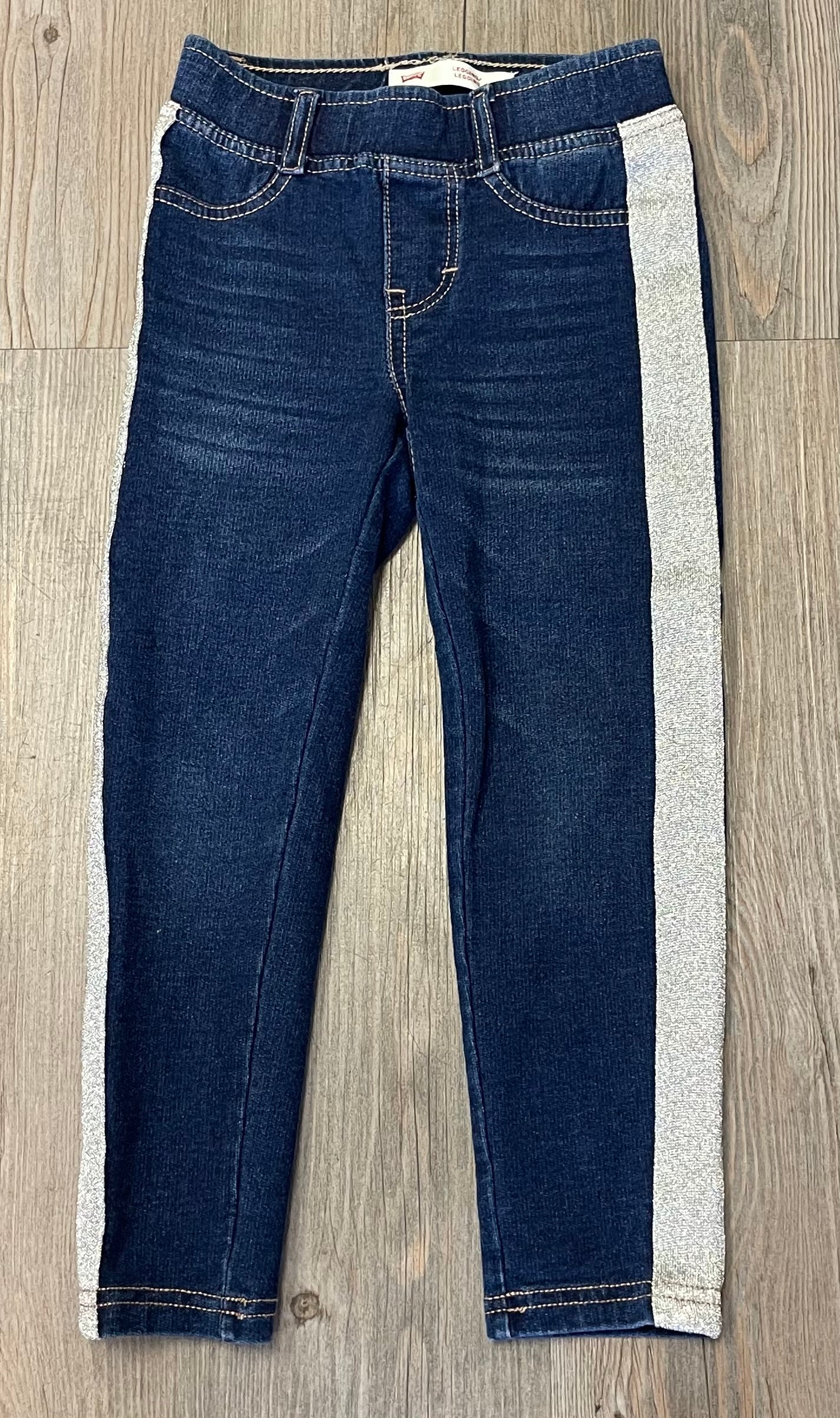 Blue Levis Legging, 4Y