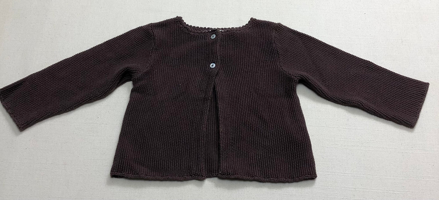 Brown Jacadi Cardigan, 12M