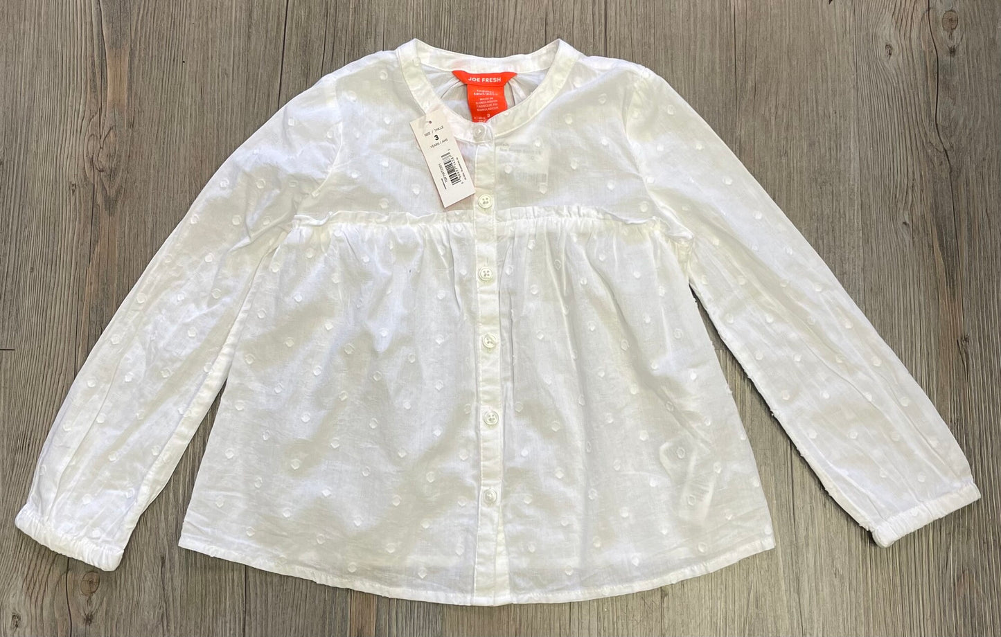 White Joe Fresh Shirt LS, 3Y