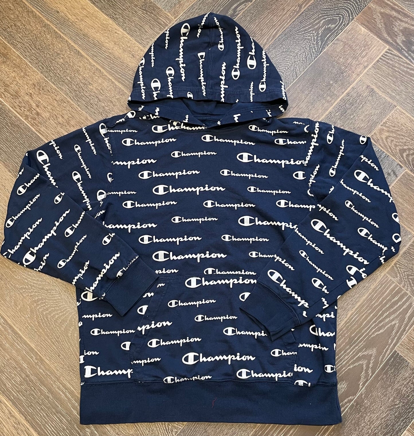 Blue Champion Pullover Hoodie, 10Y