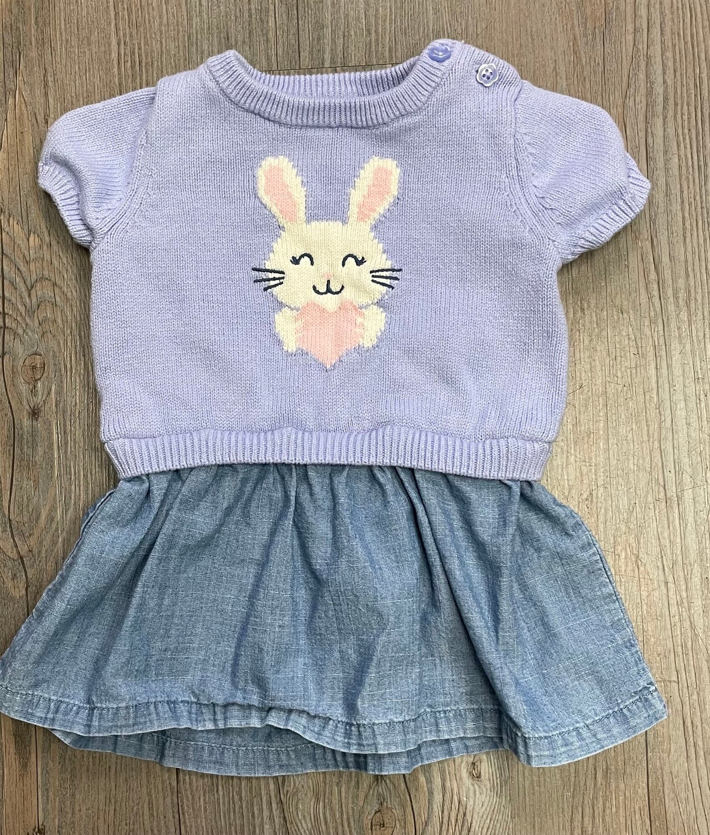 Lavander Joe Fresh Knit Dress, 6-12M