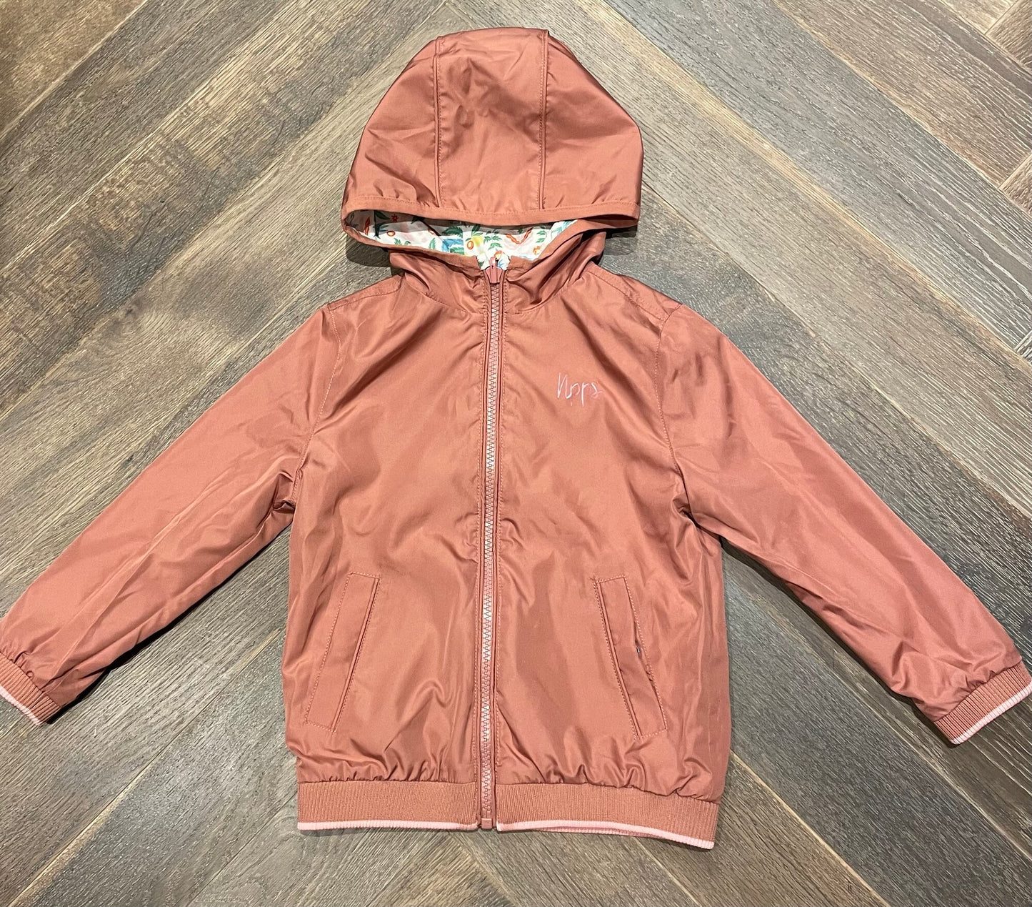 Tropical Noppies Reversible Jacket, 3-4Y