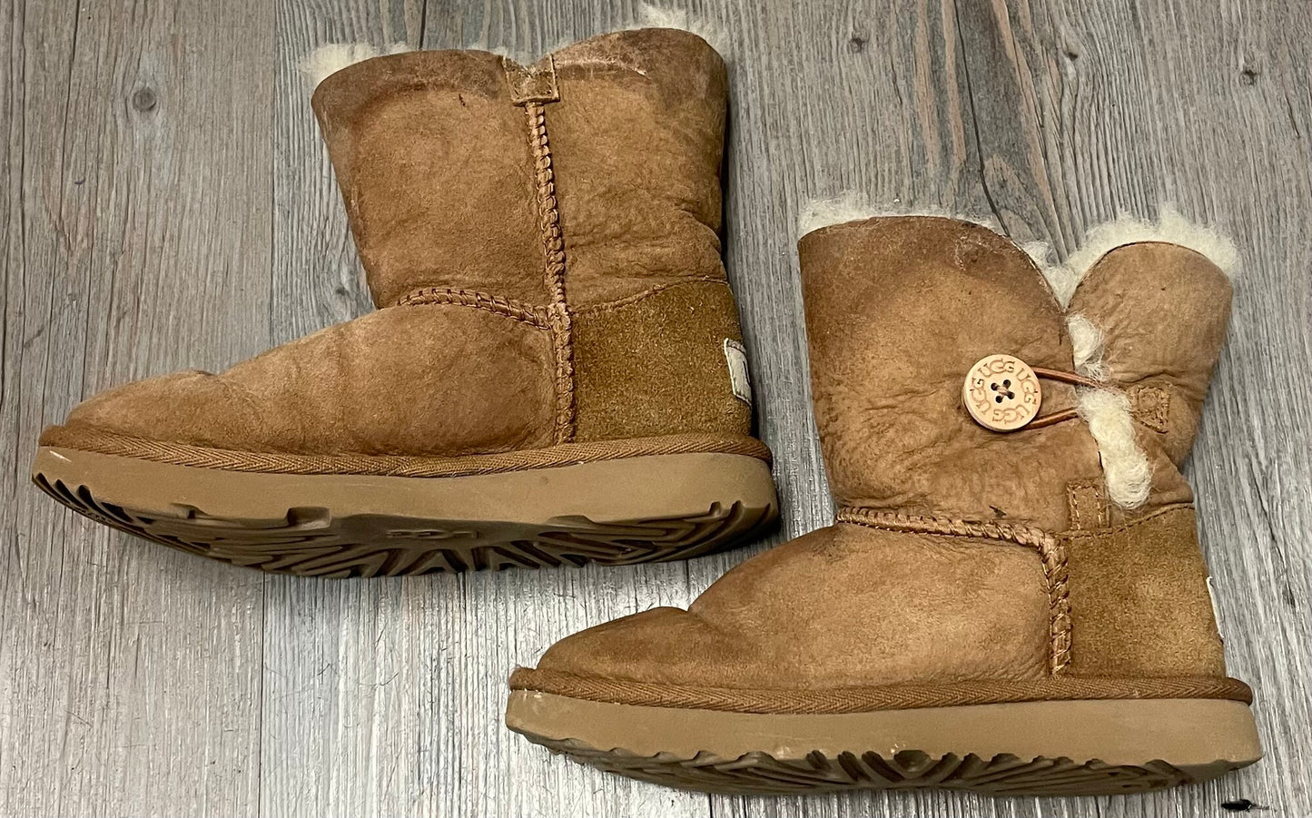 Brown Ugg Winter Boots, 12Y