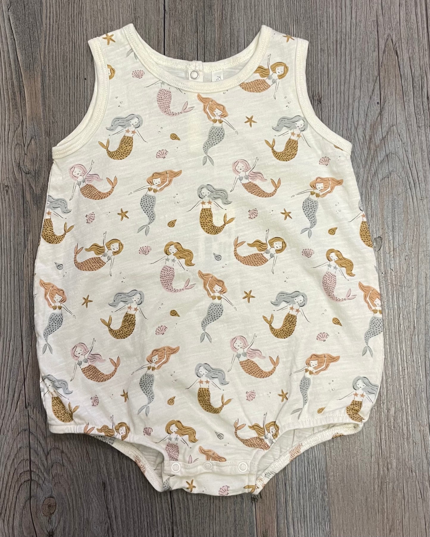 Mermaids Rylee + Cru Bubble Onesie, 6-12M