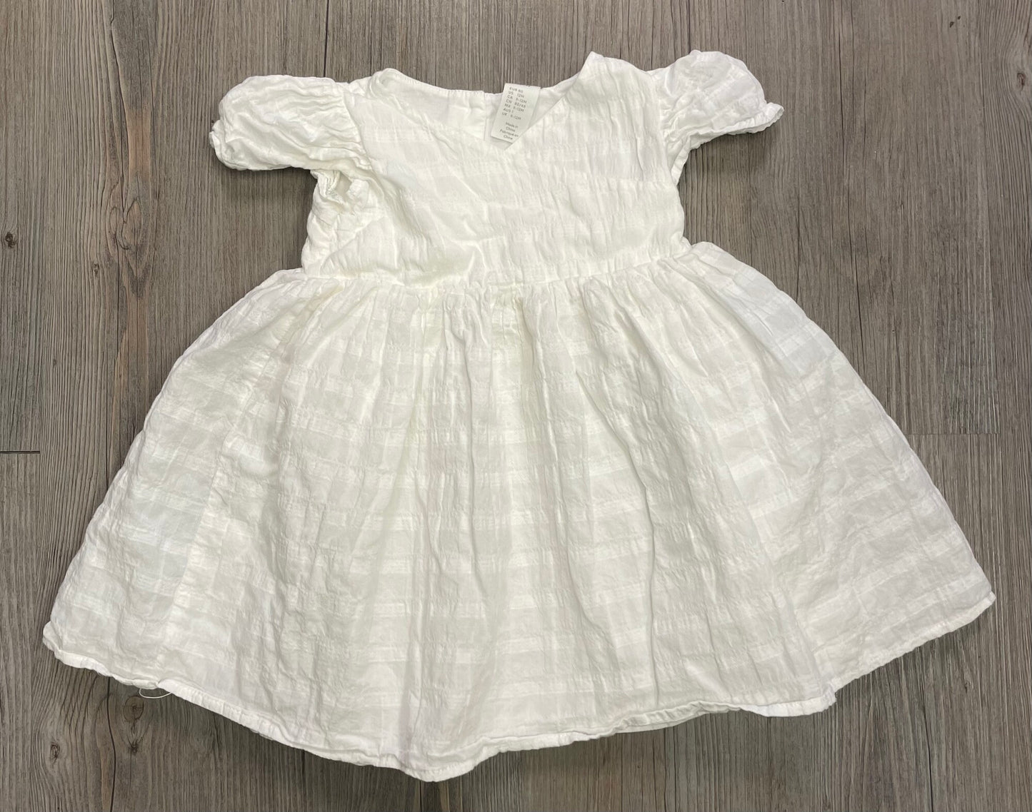 White H&M Lined Dress, 12M