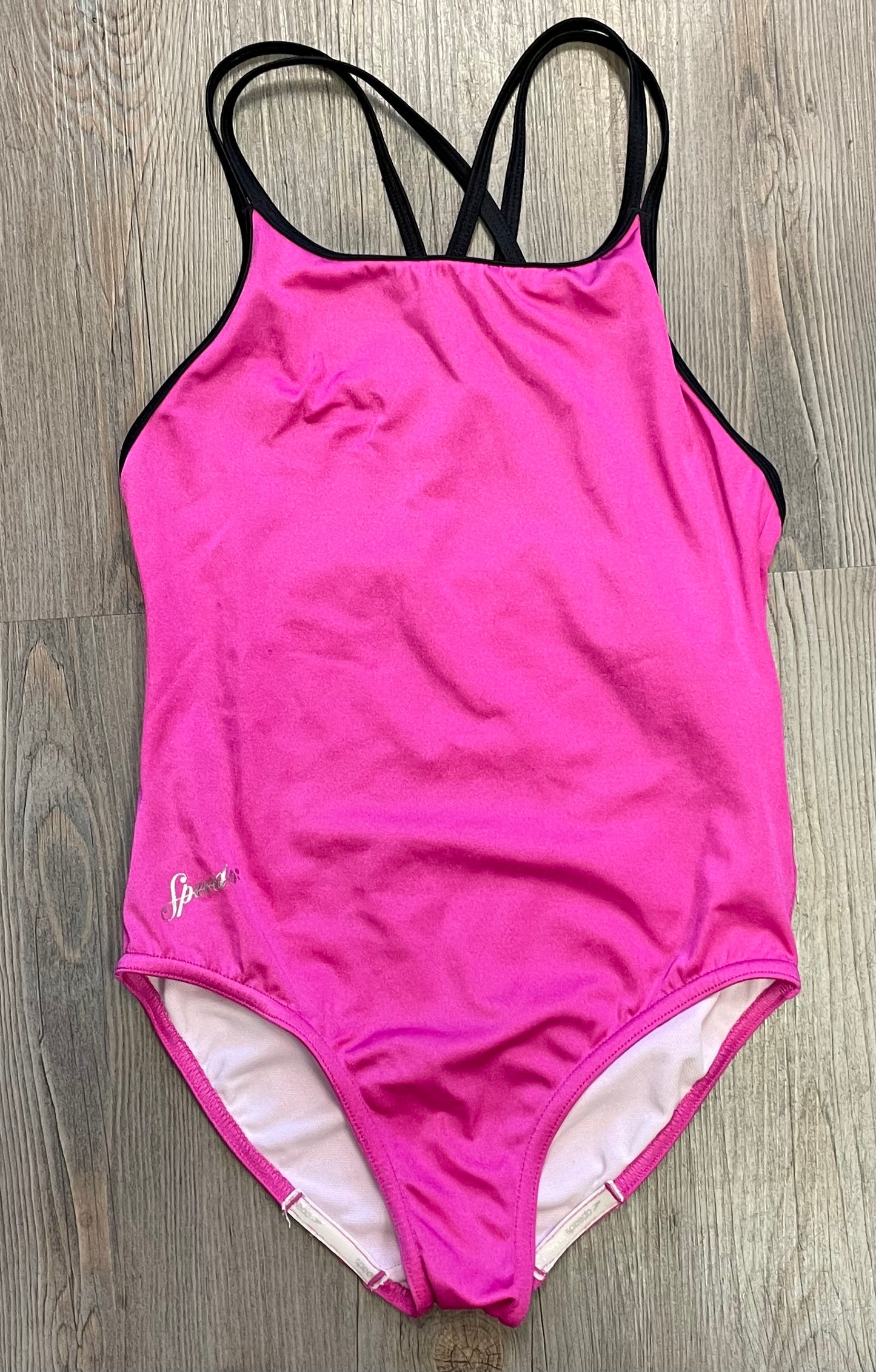 Pink Speedo Girls Bathing Suit, 10-12Y
