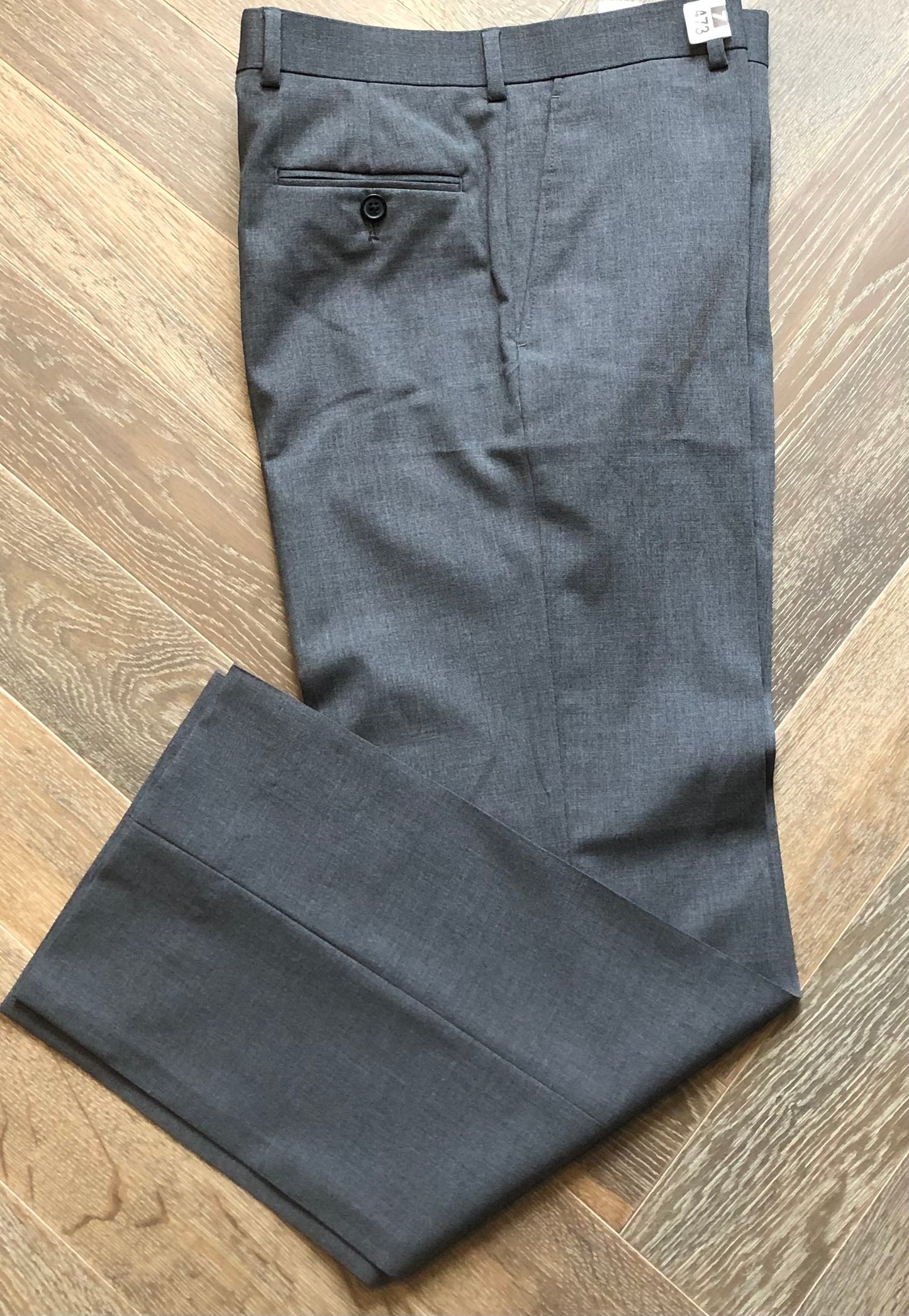 Grey Tallia Wool Blend Pants, 14Y+