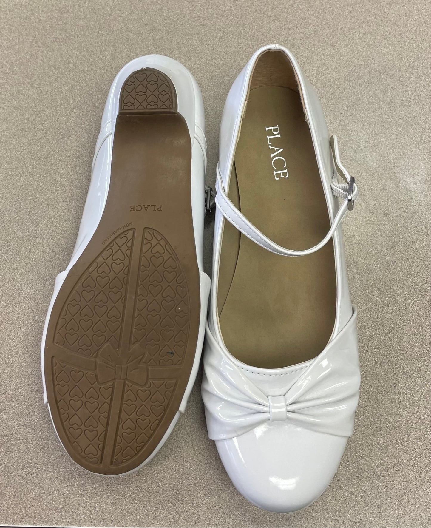 White Childrens Place Low Heel, 4Y