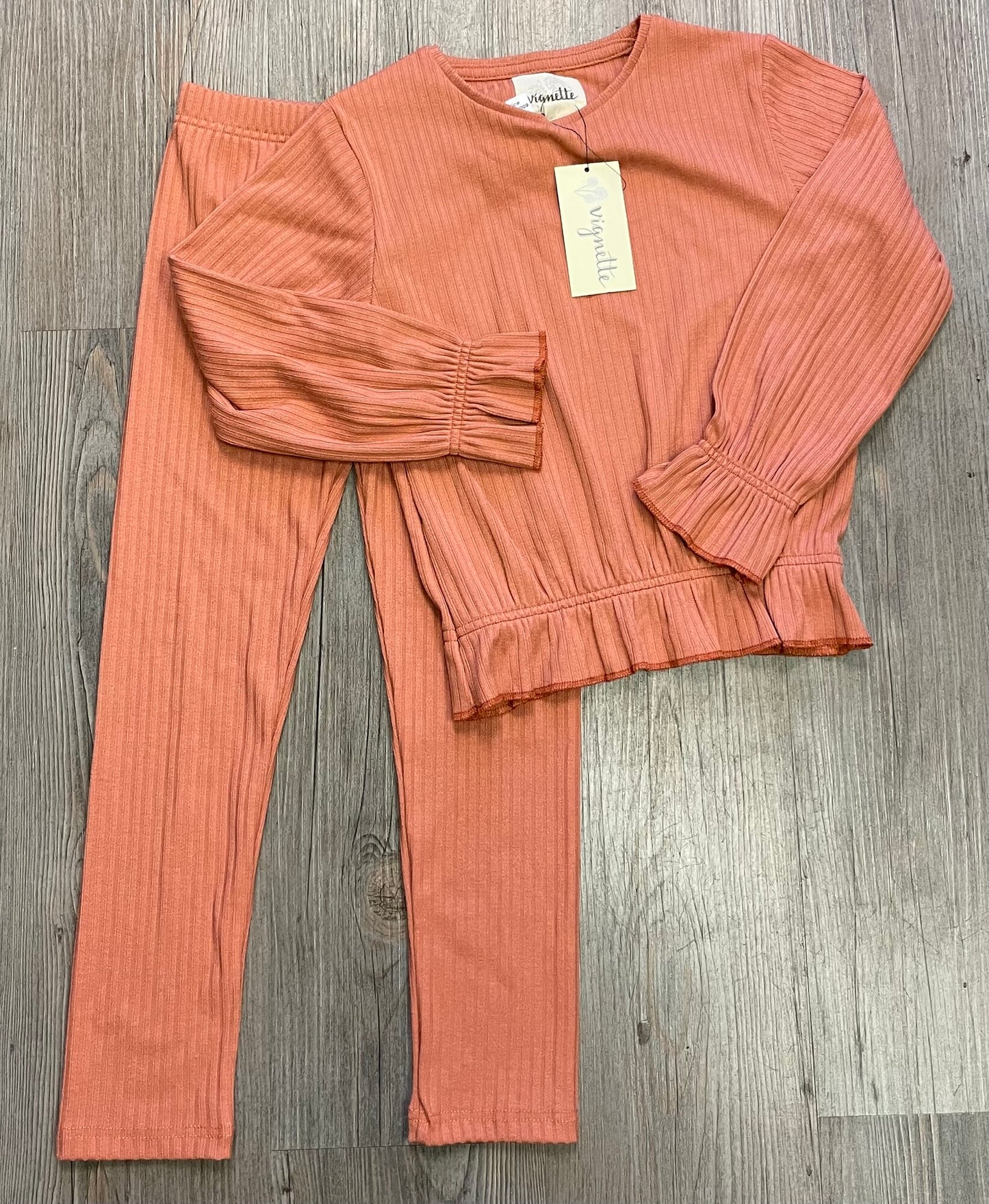 Pumpkin Vignette 2pc Clothing Set, 4Y